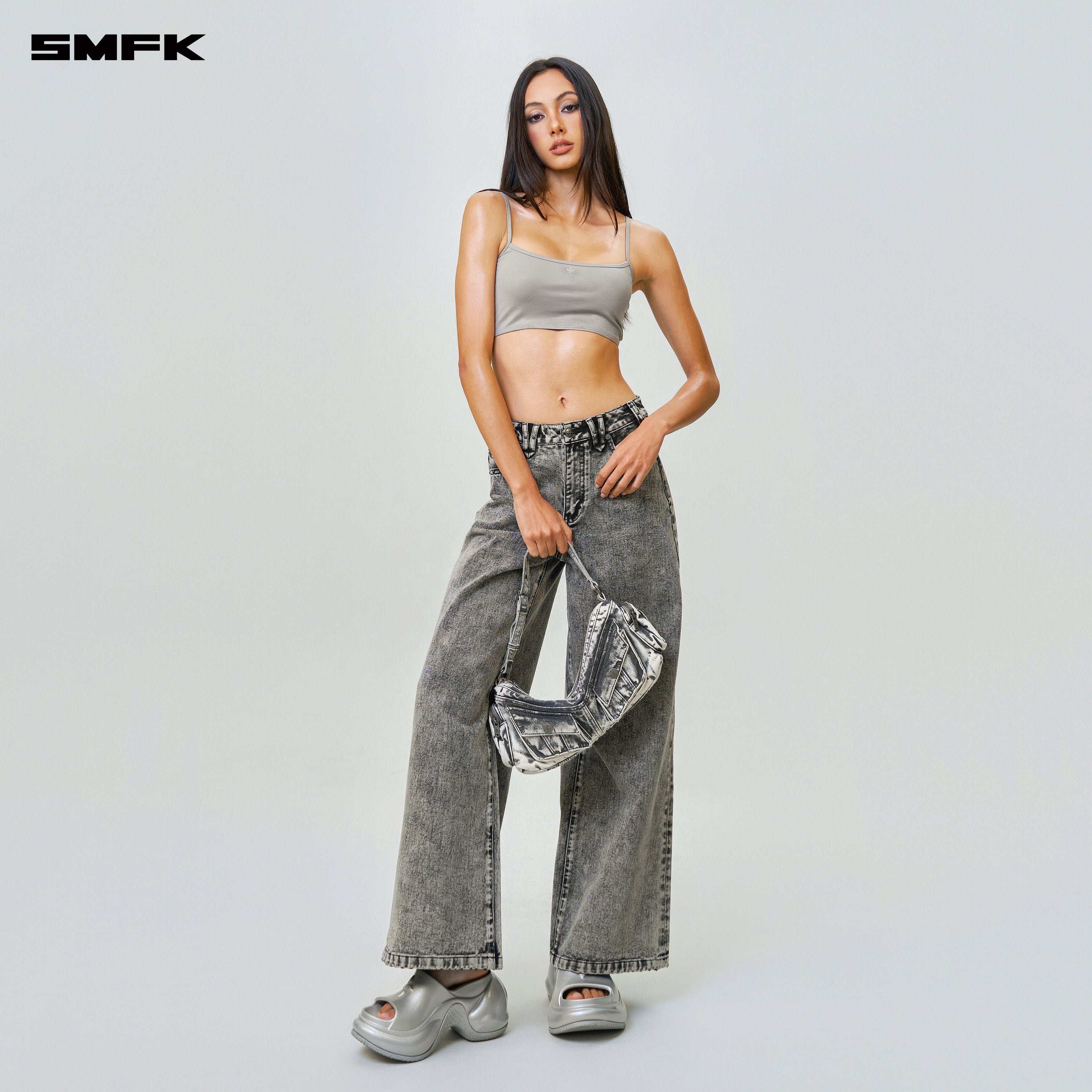 FUTURE Wave Mindful Body Shaping Strap Top Silver - SMFK Official