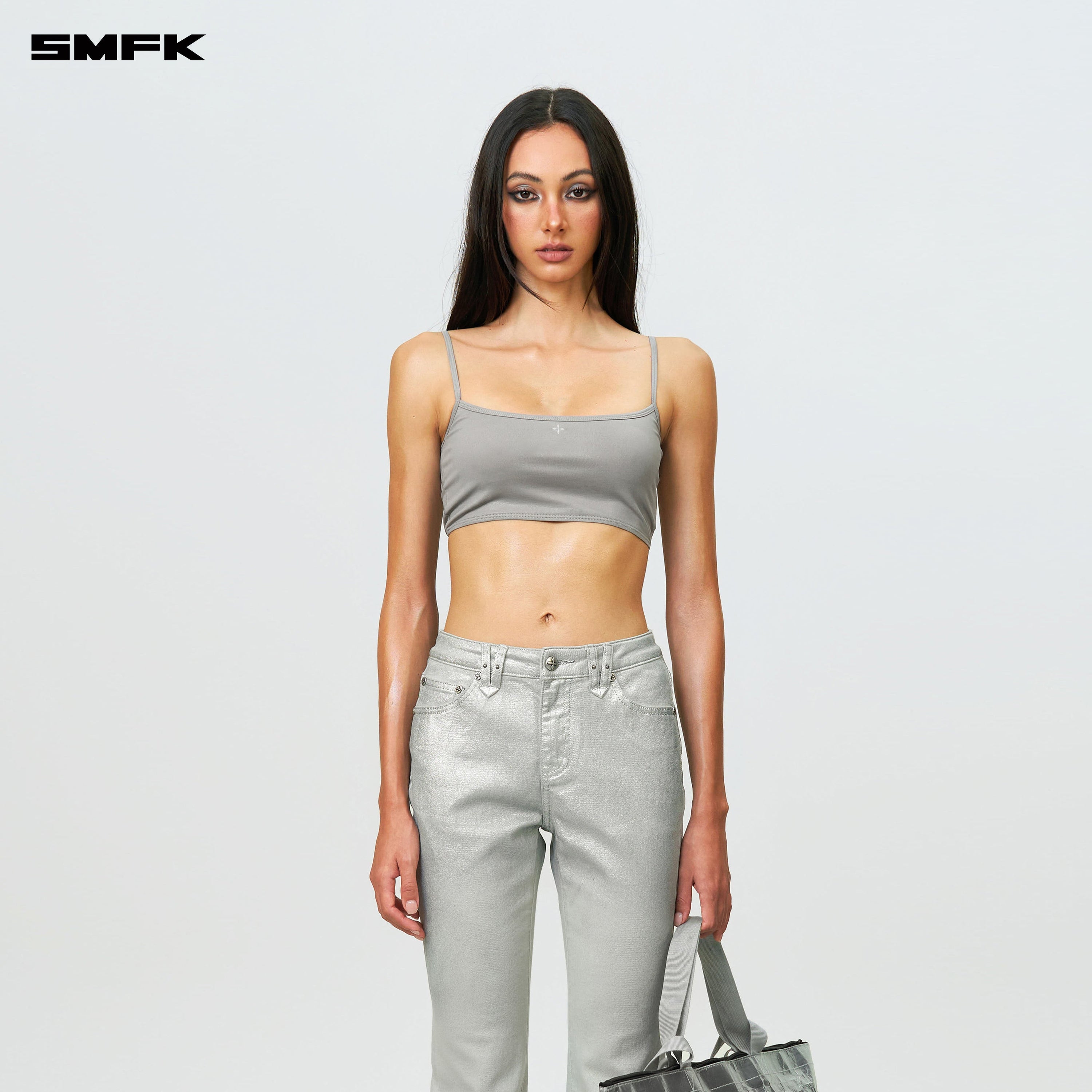 FUTURE Wave Mindful Body Shaping Strap Top Silver - SMFK Official