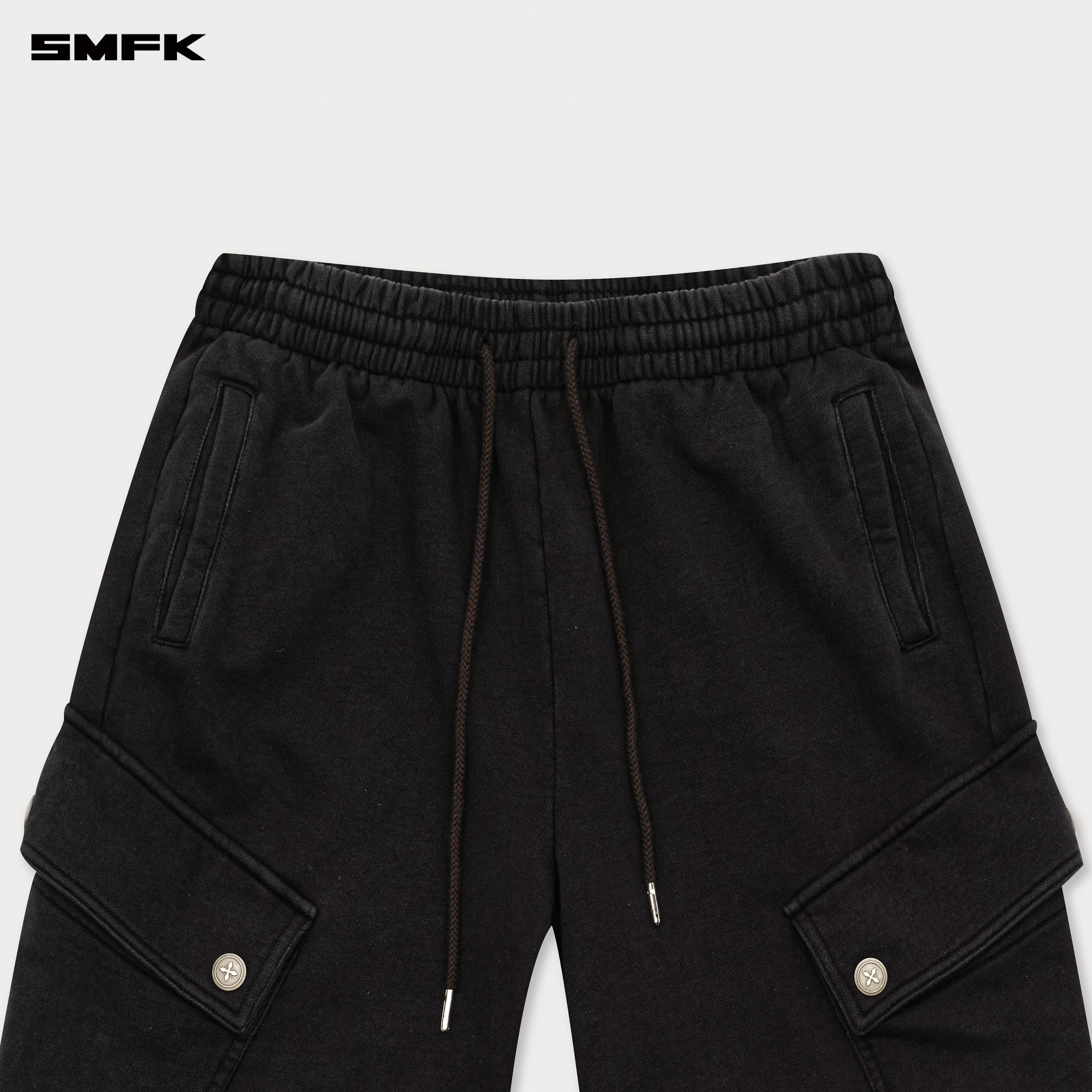 FUTURE Wide - Leg Track Pants in Black - SMFK Official