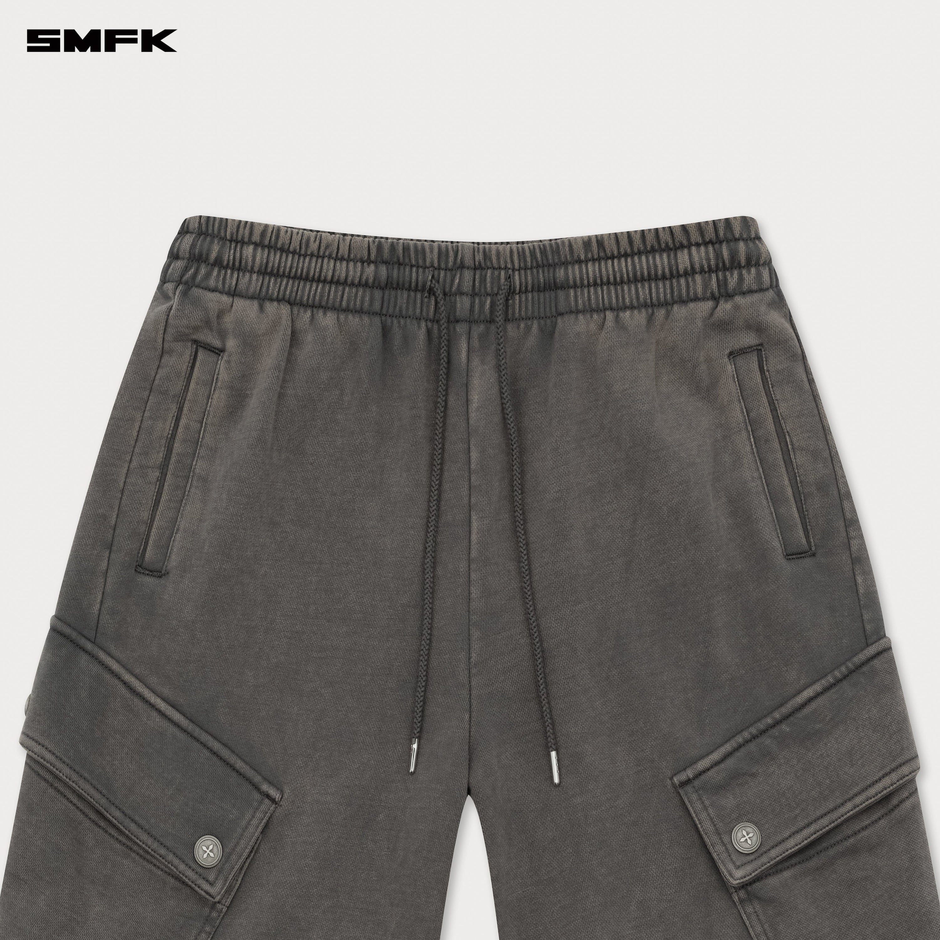 FUTURE Wide - Leg Track Pants in Gray - SMFK Official