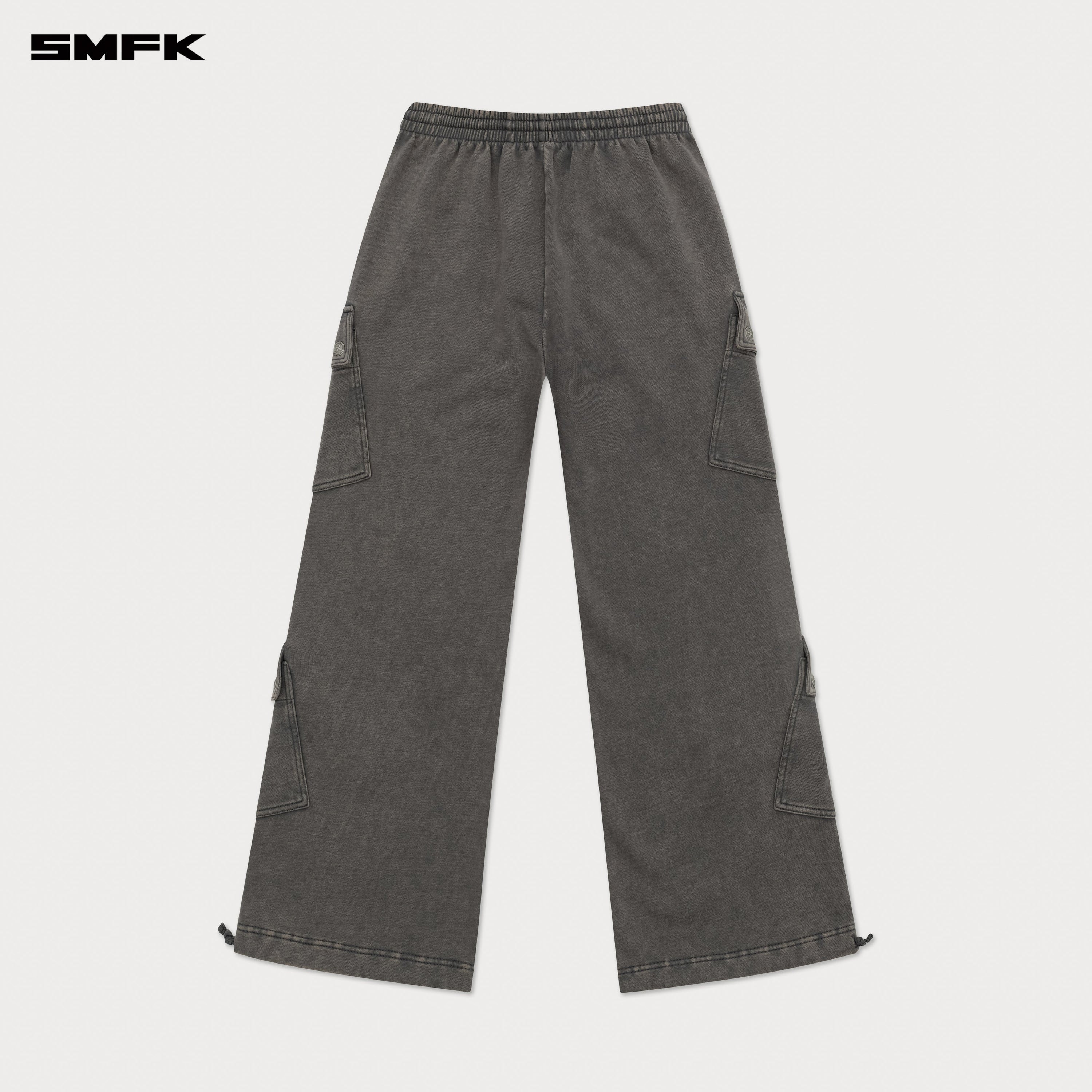 FUTURE Wide - Leg Track Pants in Gray - SMFK Official