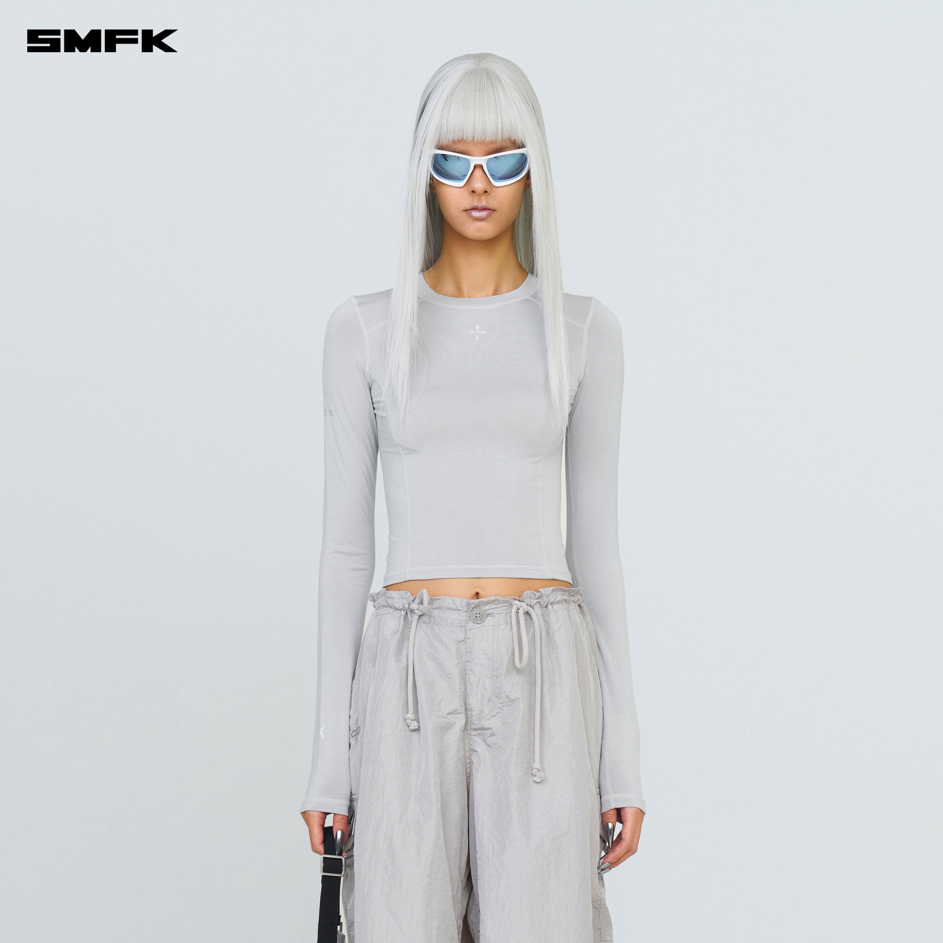 FUTURE X Extreme Sports Skin Top In Gray - SMFK Official