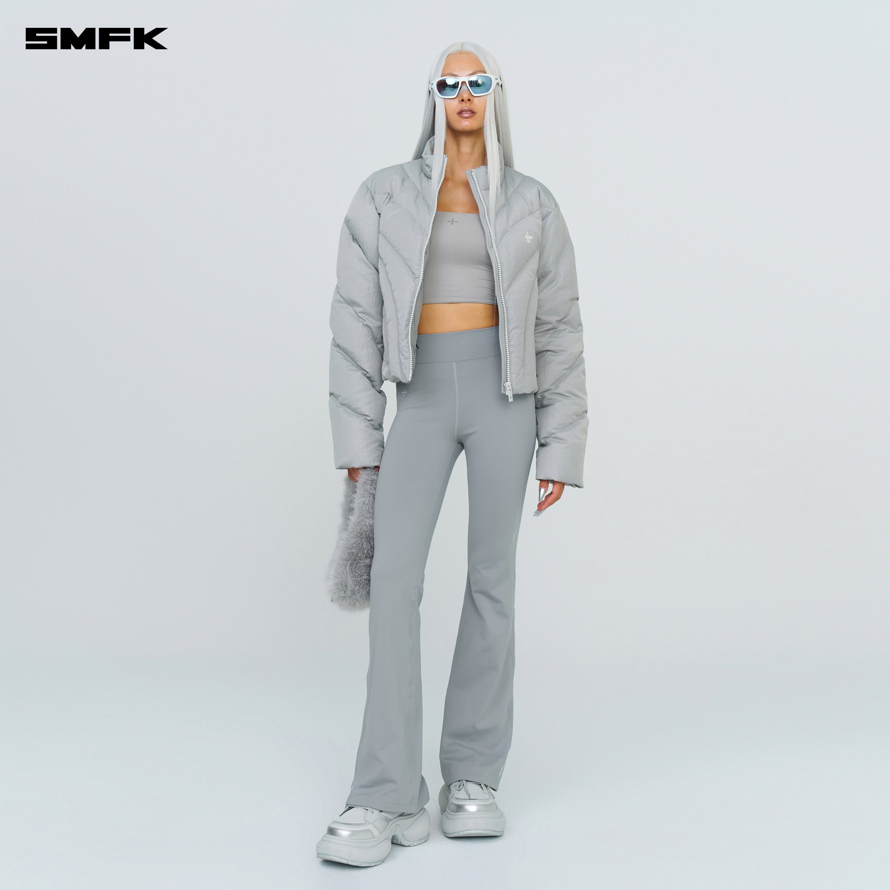 FUTURE X - Heat Shaping Flared Pants Gray - SMFK Official