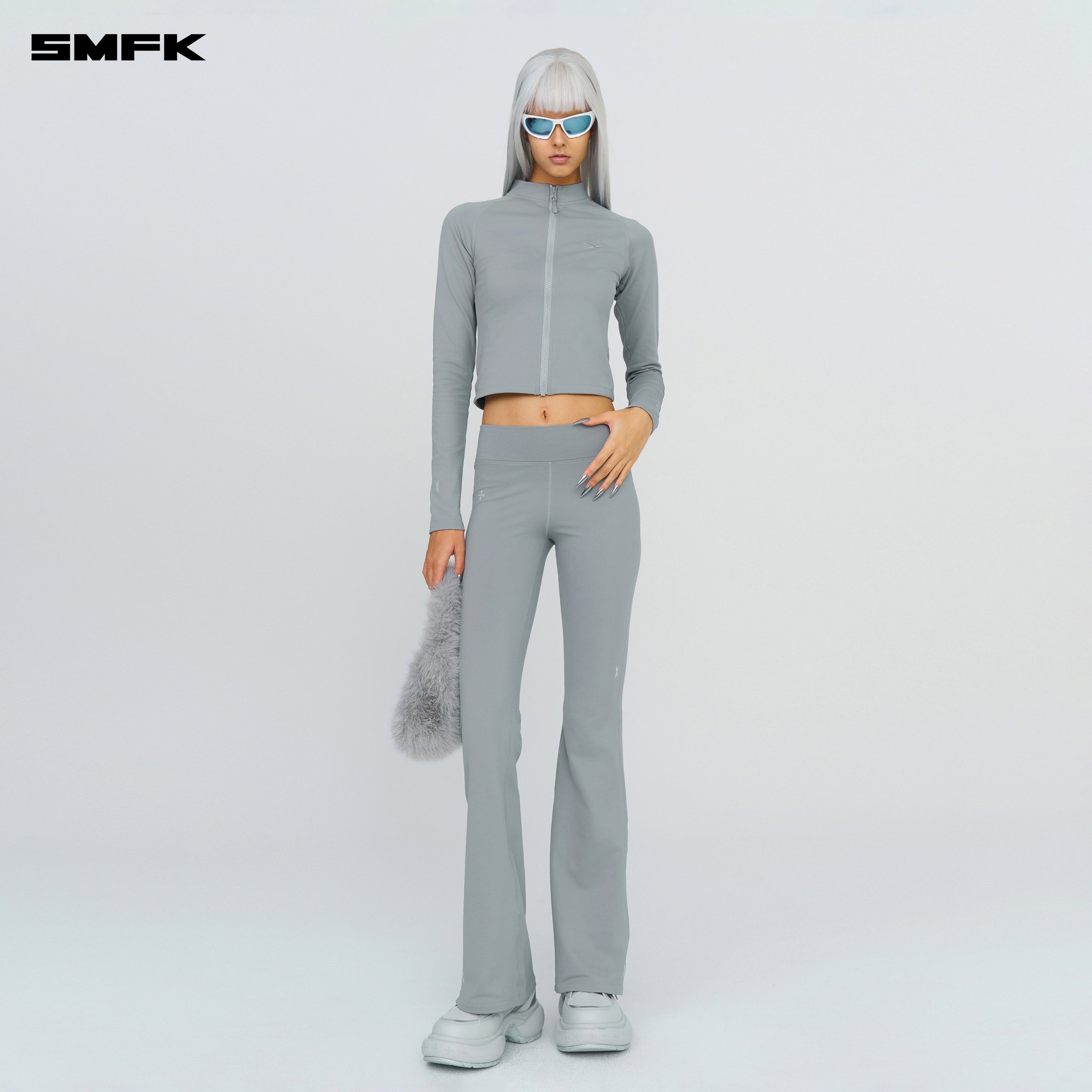 FUTURE X - Heat Shaping Flared Pants Gray - SMFK Official