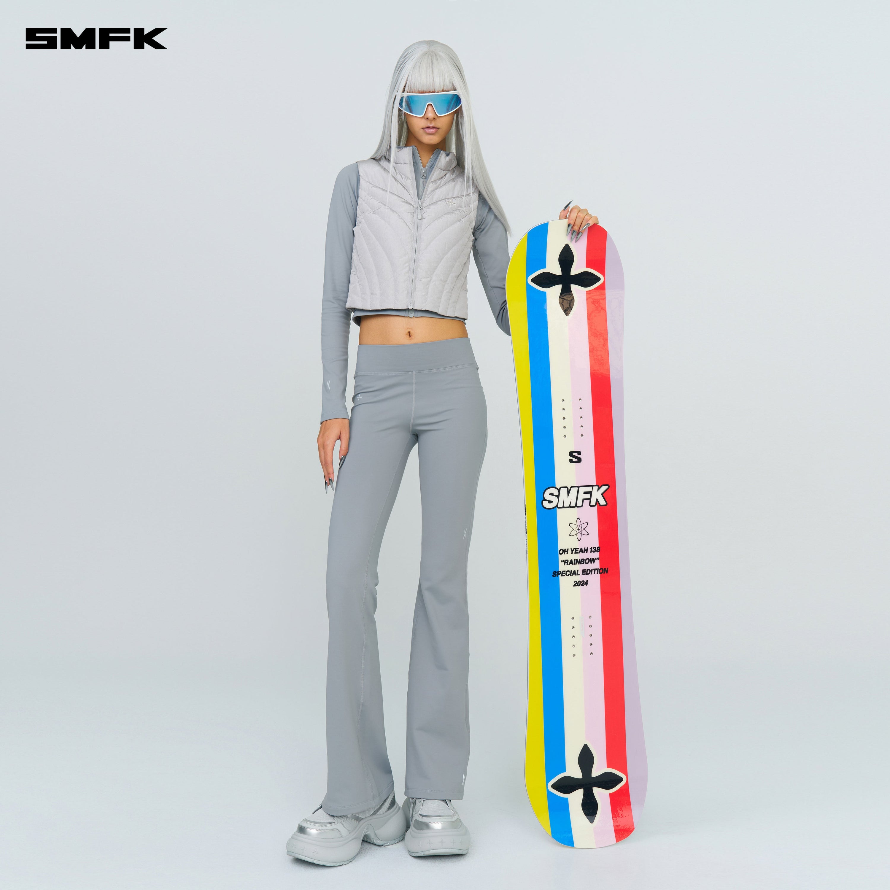 FUTURE X - Heat Shaping Flared Pants Gray - SMFK Official