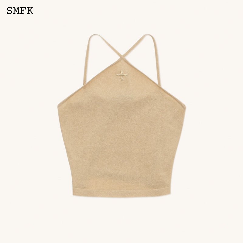 Temple Traditional Knitted Cross Sling Top Sand - SMFK Official