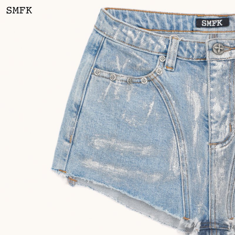 WildWorld Rider Blue Denim Short Jeans - SMFK Official