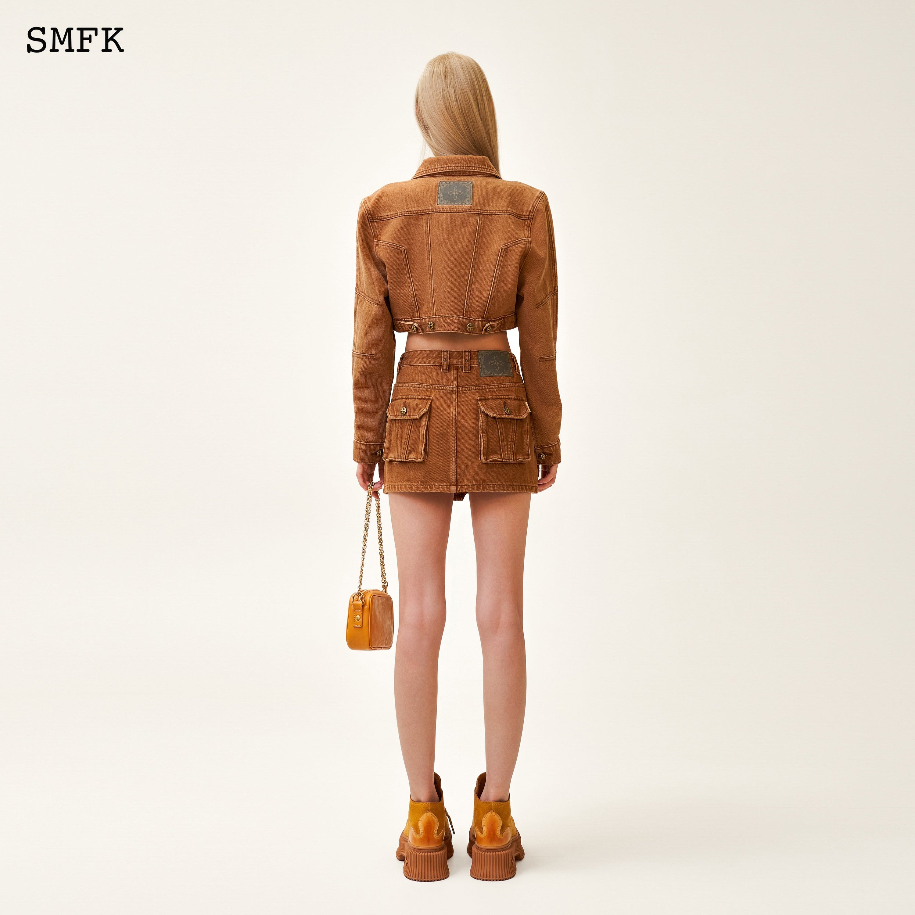 Ancient Myth Tarpan Hunter Mini Skirt In Brown - SMFK Official