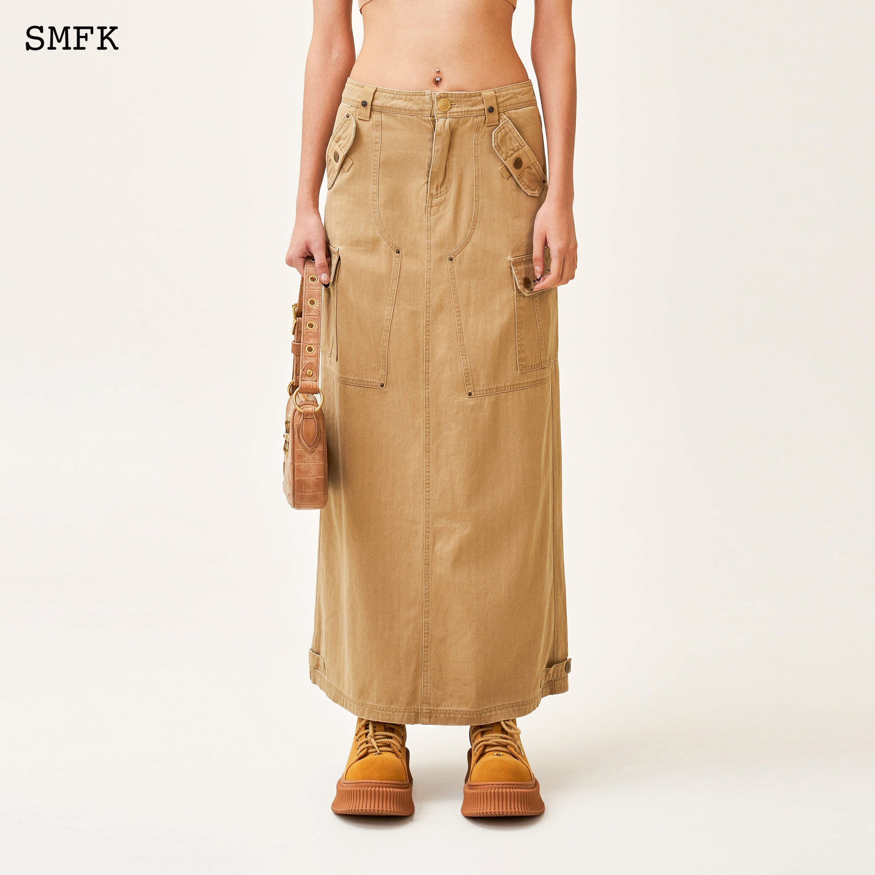 Ancient Myth Tarpan Workwear Long Skirt Wheat - SMFK Official