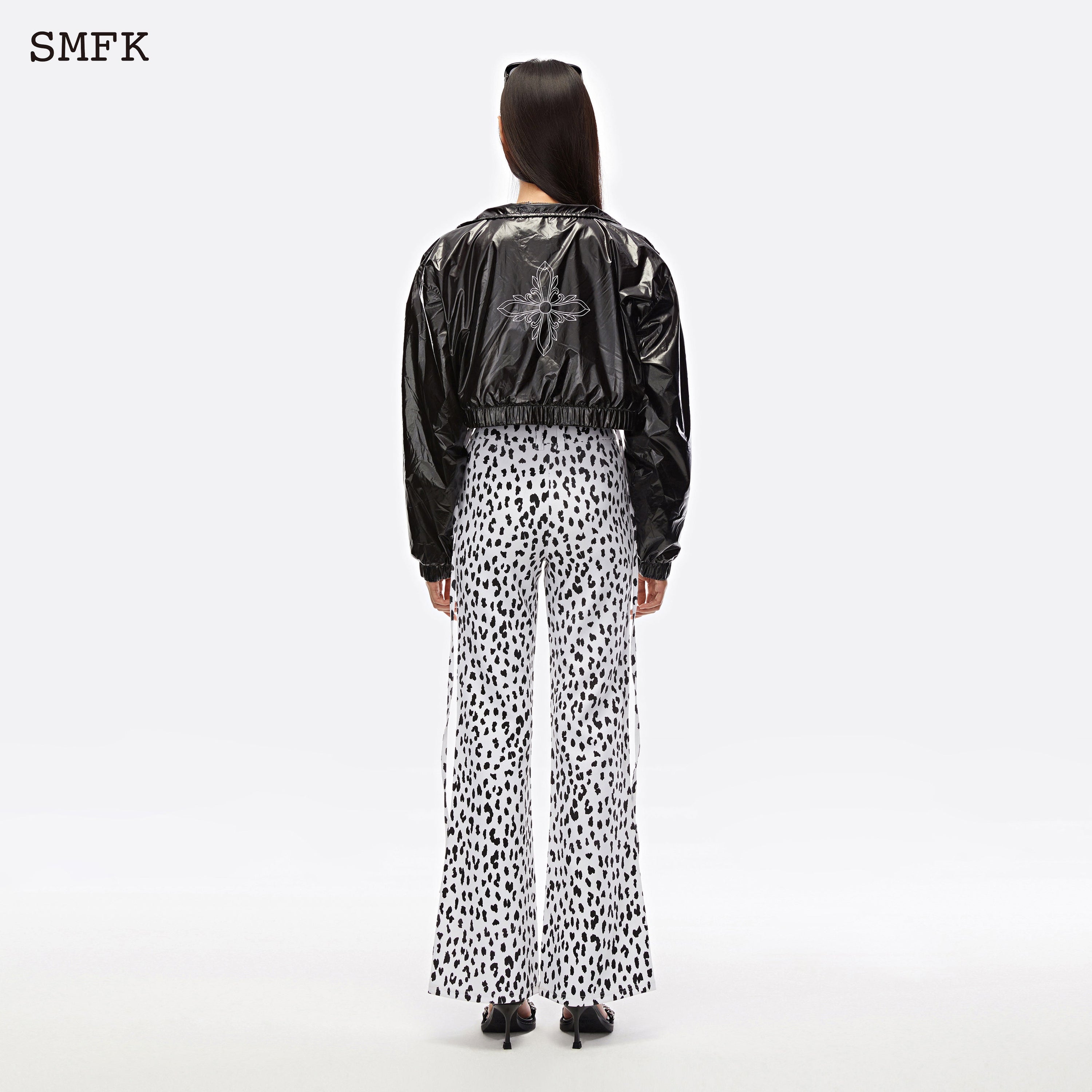 Black Night Flower Vintage Short Body Jacket - SMFK Official