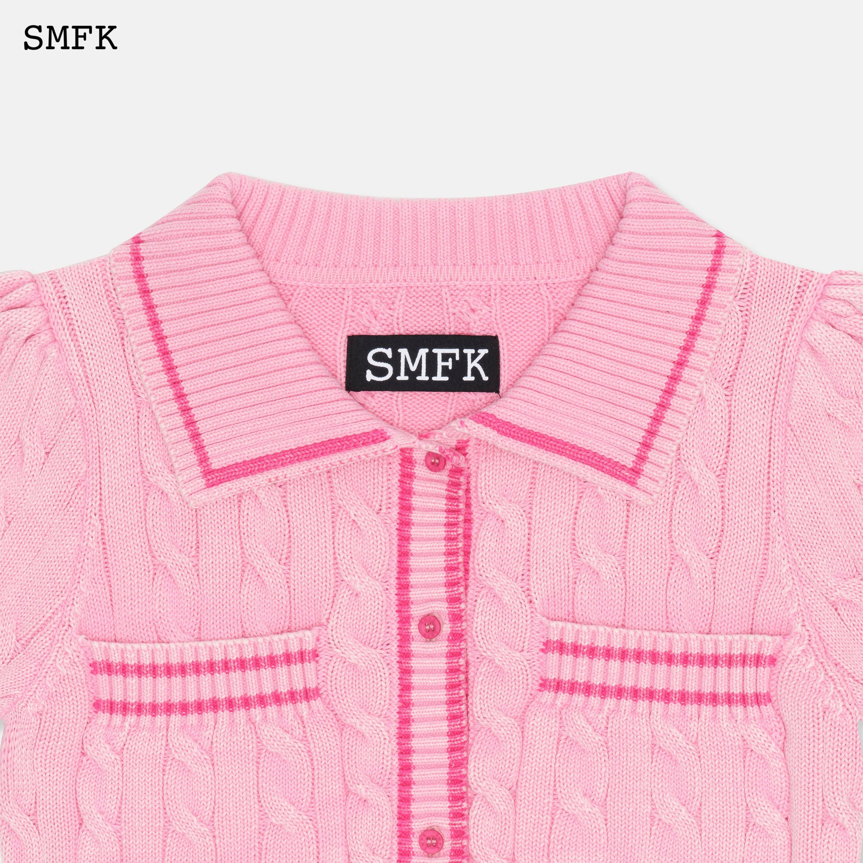 Campus Pink Checkered Polo - SMFK Official