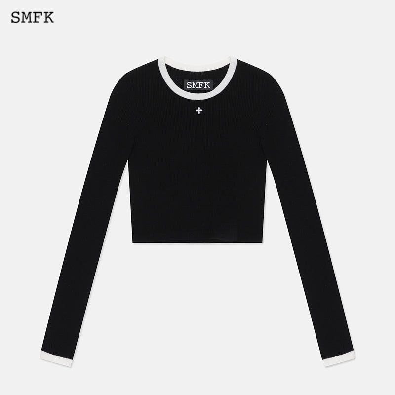 College Classic Woolen Sweater Black - SMFK Official