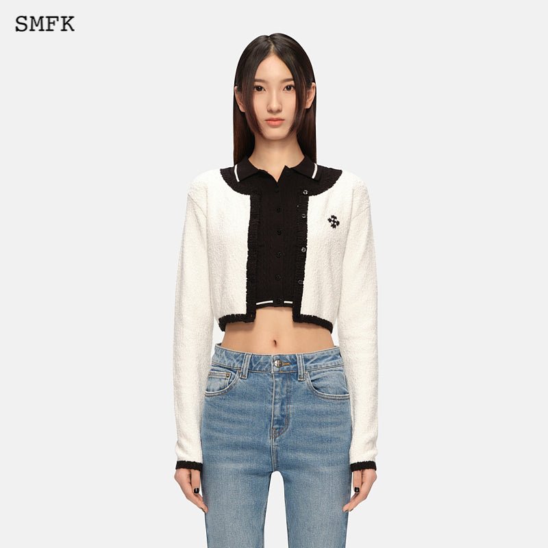 College Classical Knitted Short Cardigan - SMFK Official