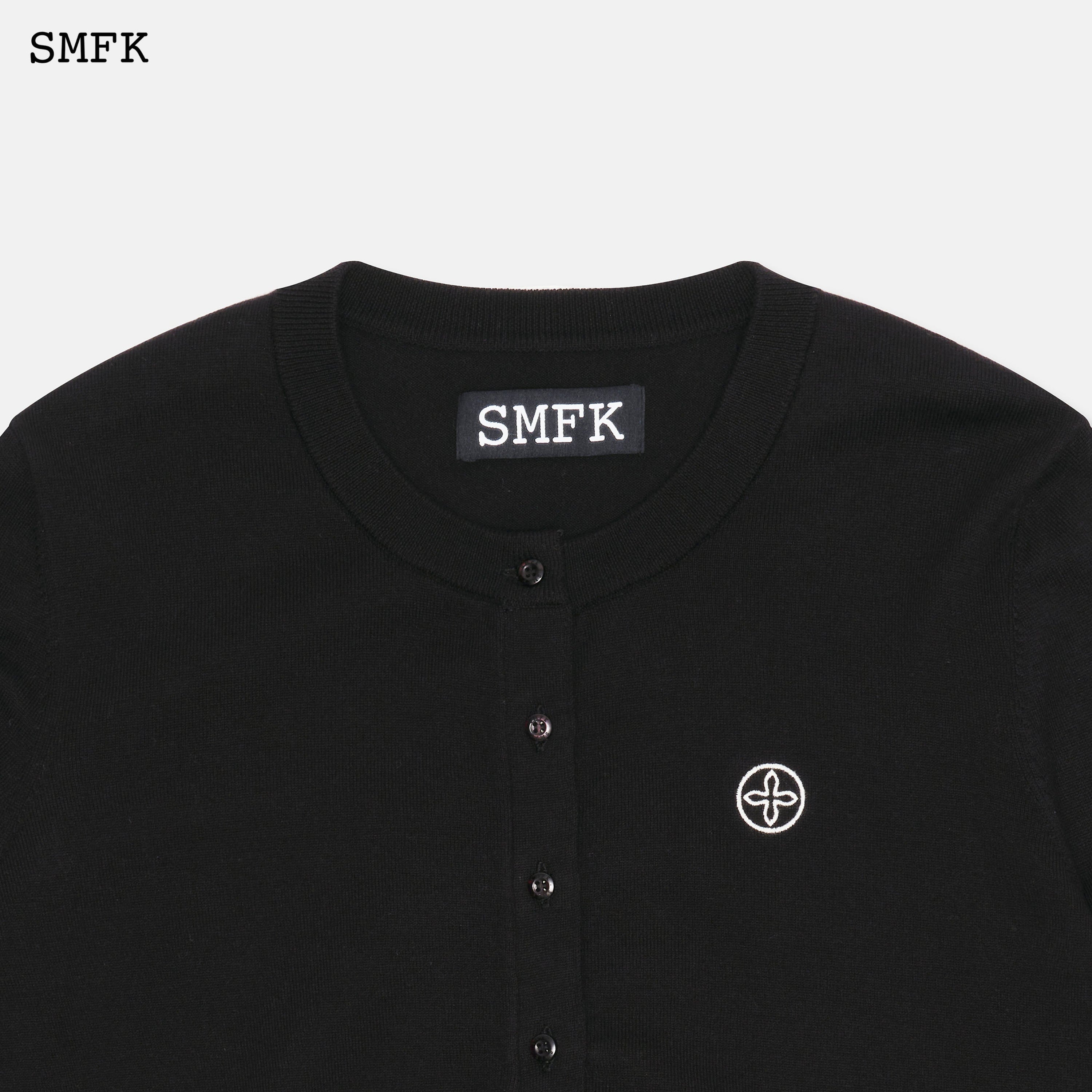 Compass Academy Black Knitted Cardigan - SMFK Official