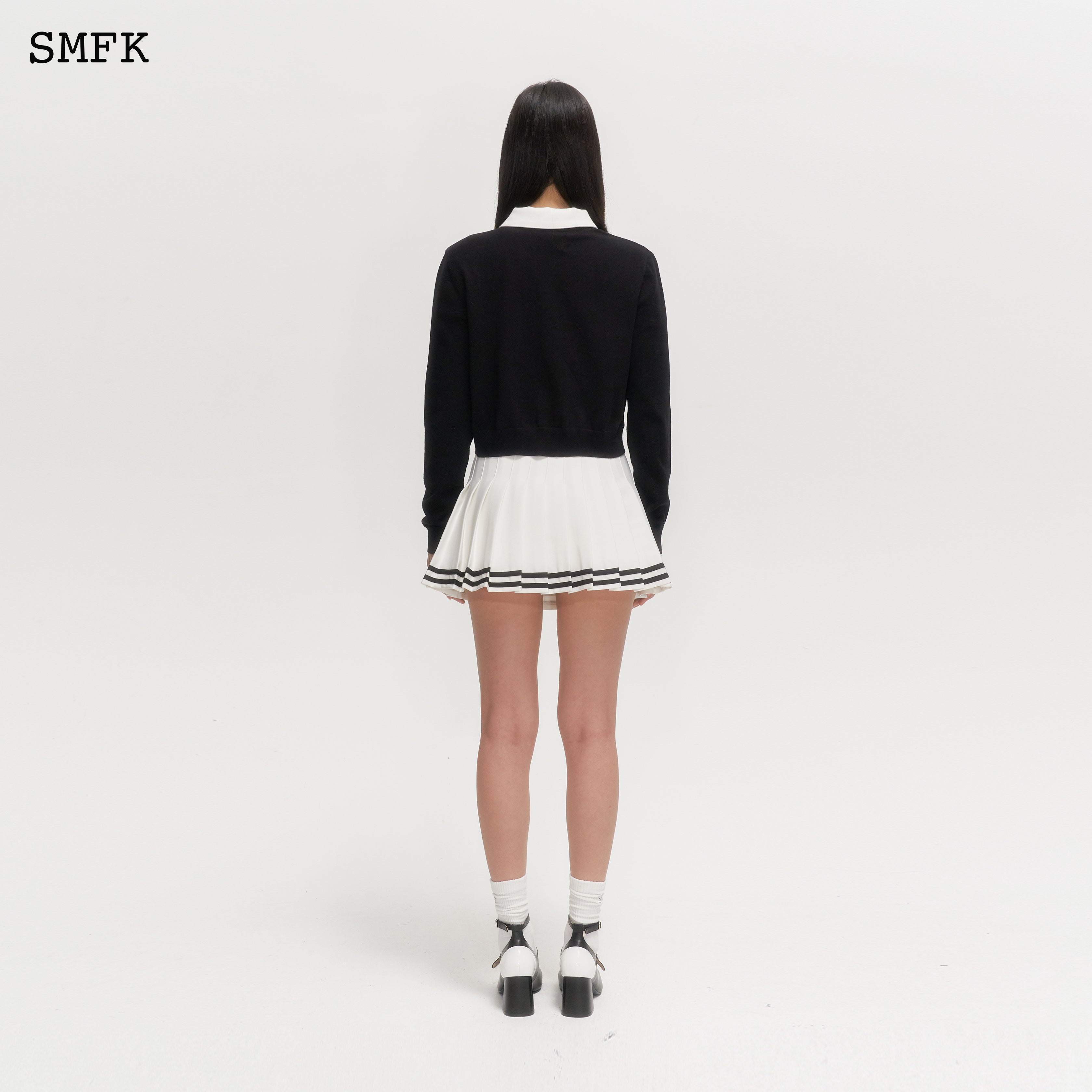 Compass Academy Black Knitted Cardigan | SMFK Official