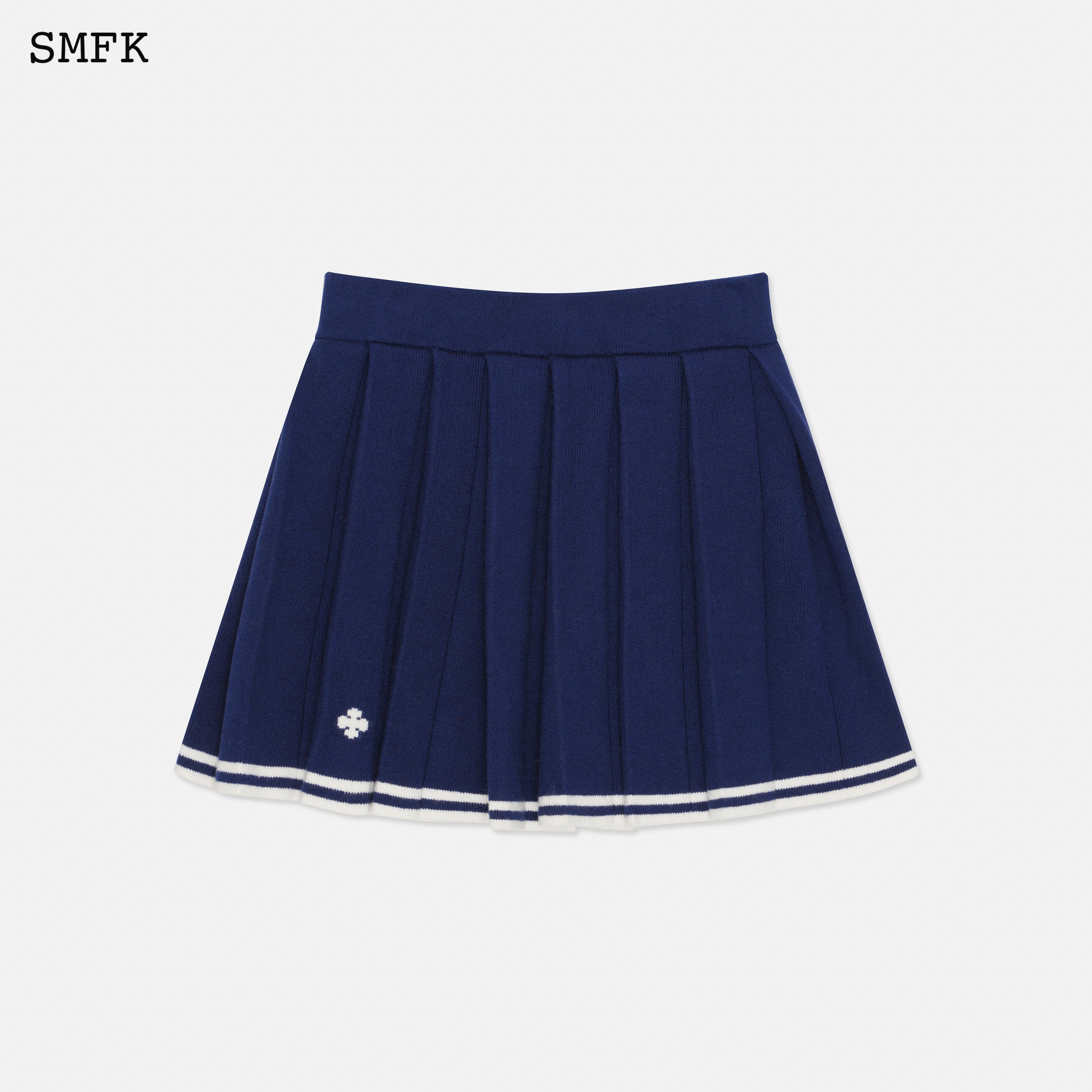 Compass Academy Navy Cashmere Pleated Skirt - SMFK Official