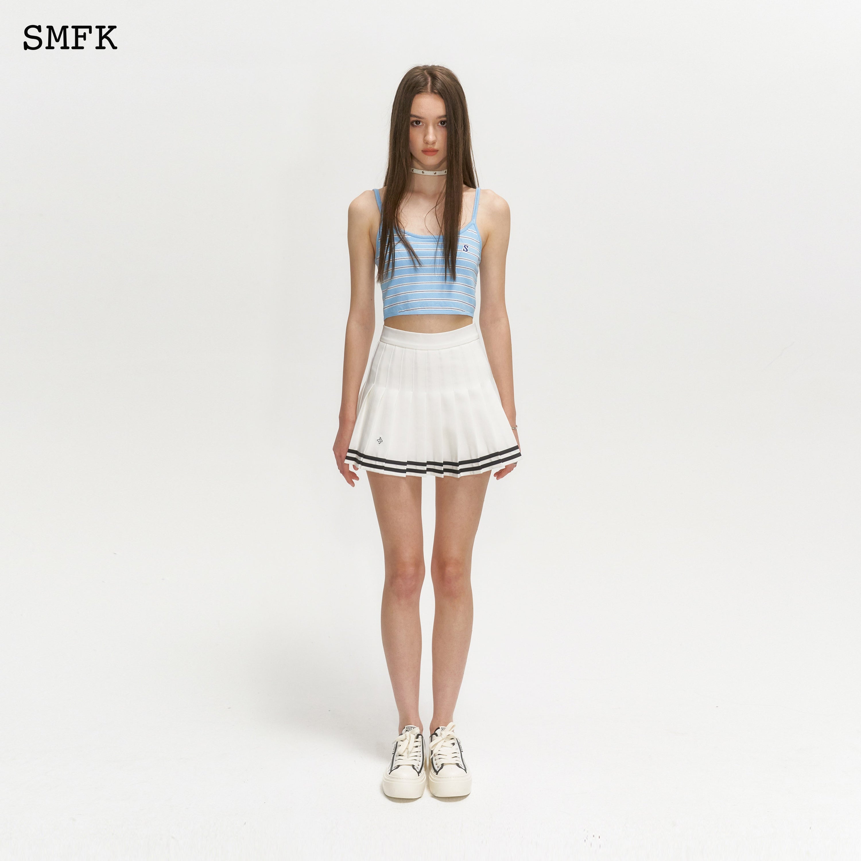 Compass Academy White Pleated Skirt - SMFK Official