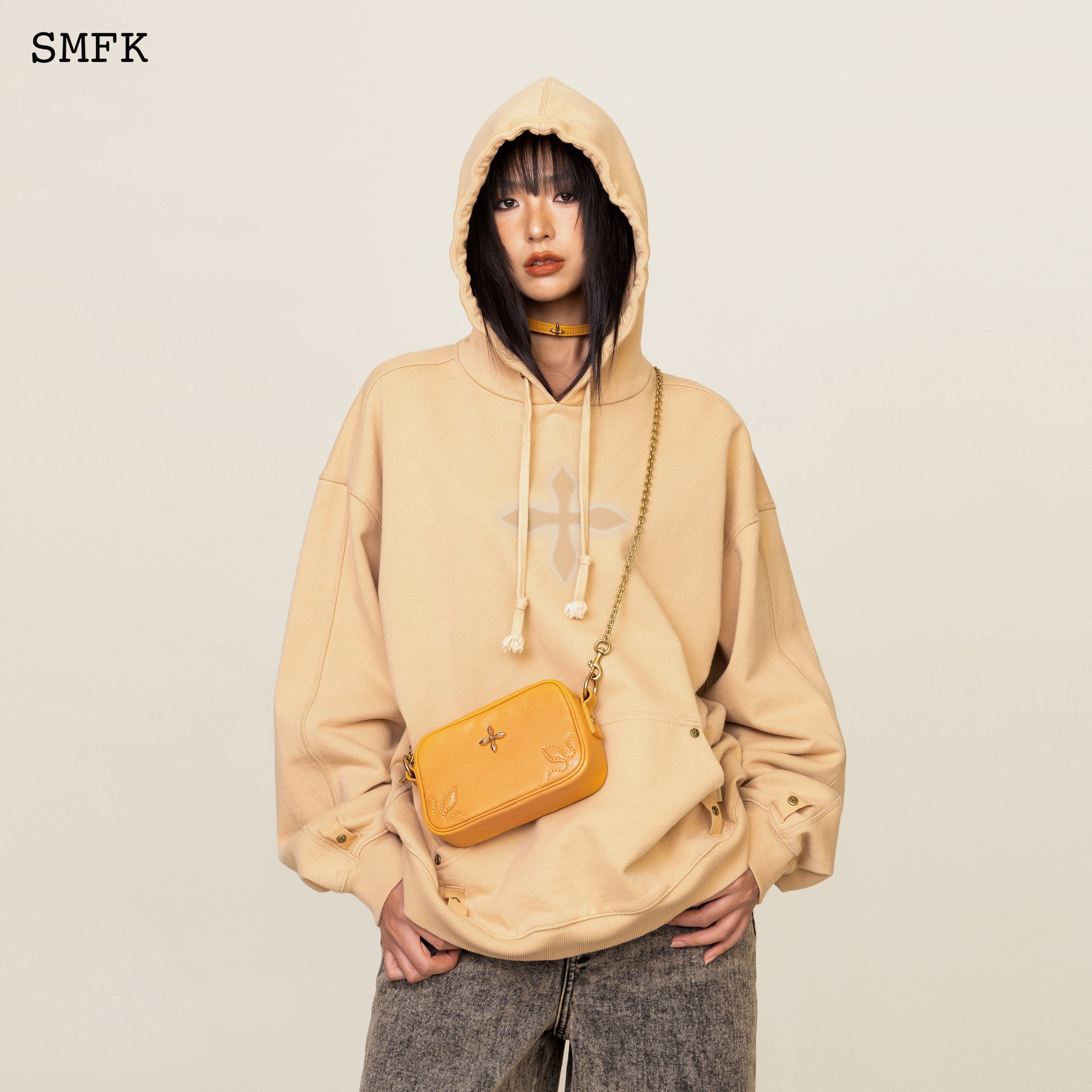 Compass Adventure Small Chain Bag in Cheese - SMFK Official