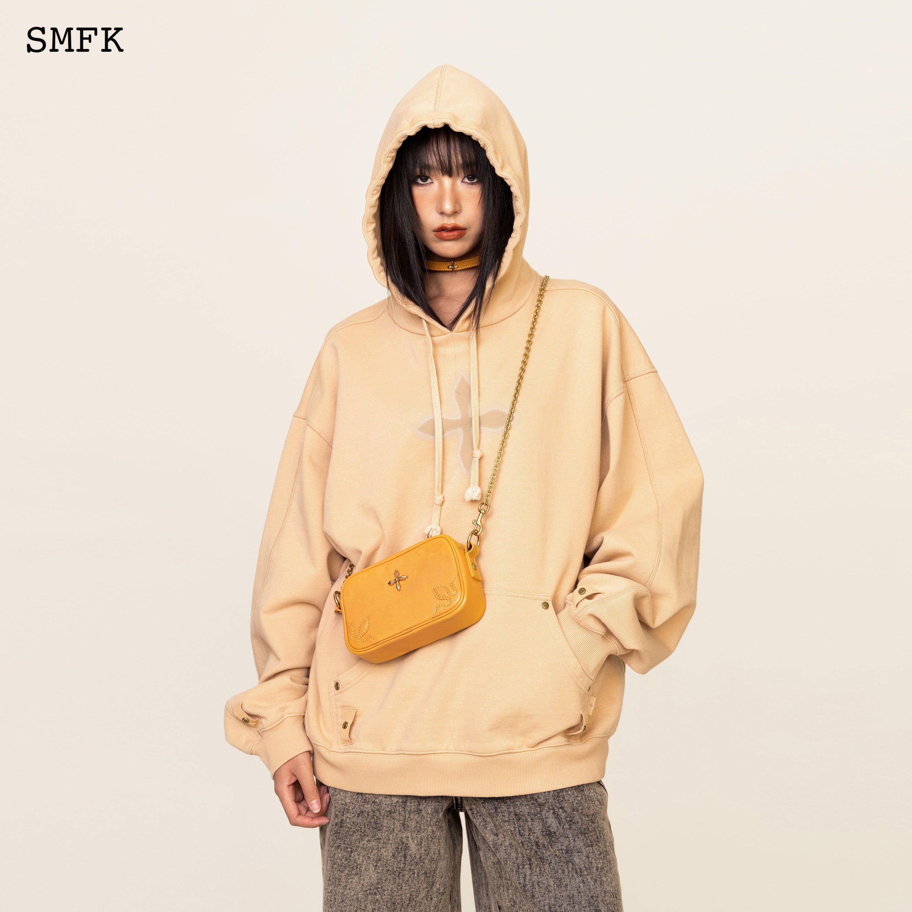 Compass Adventure Small Chain Bag in Cheese - SMFK Official