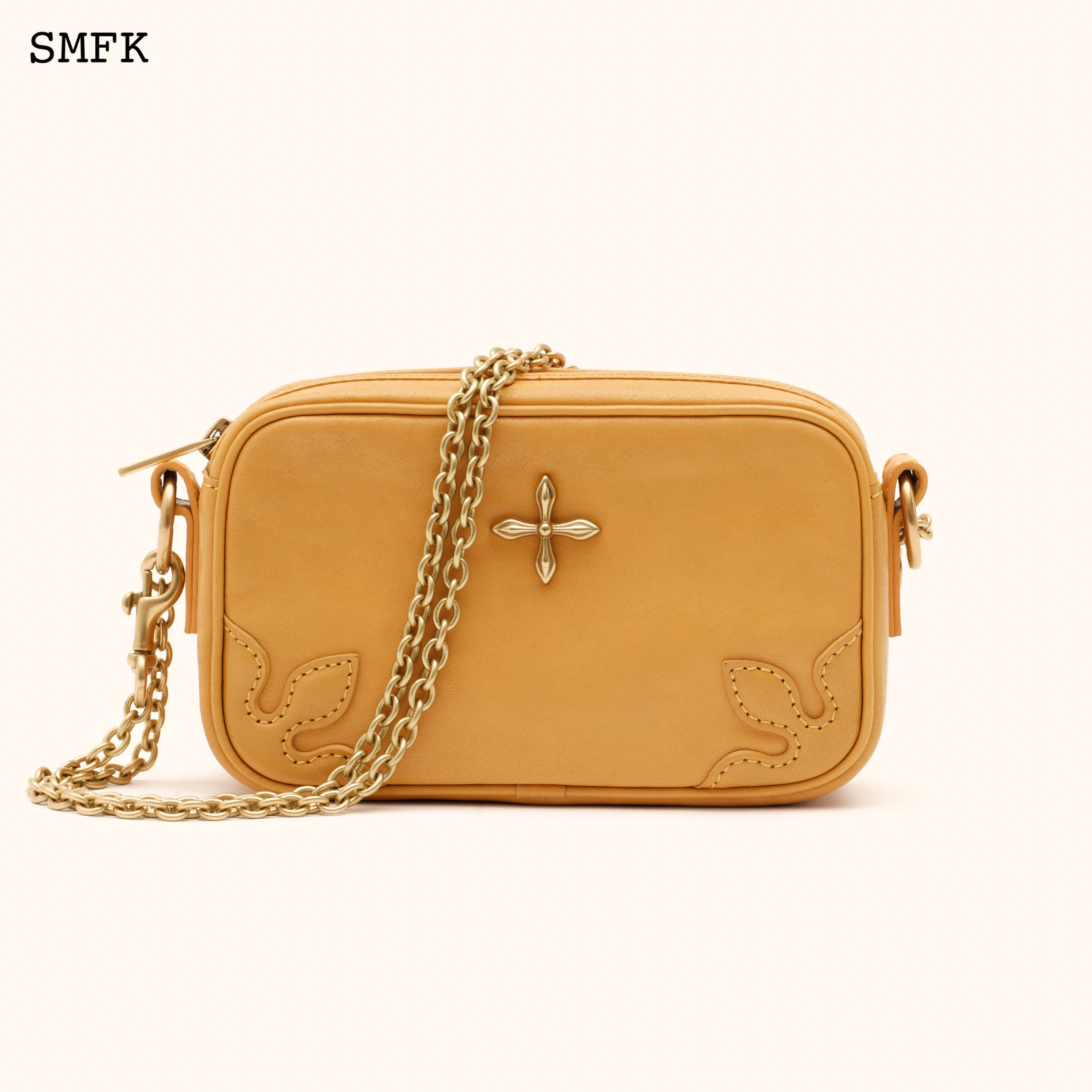 Compass Adventure Small Chain Bag in Cheese - SMFK Official