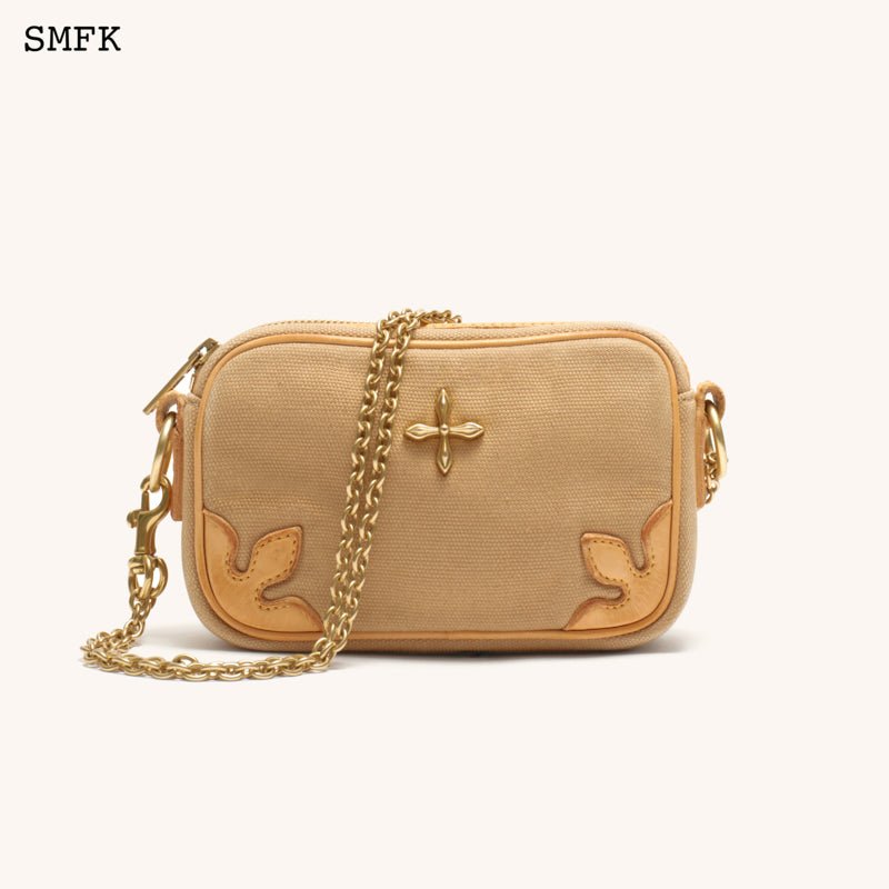 Compass Adventure Wheat Shoulder Bag With Chain - SMFK Official