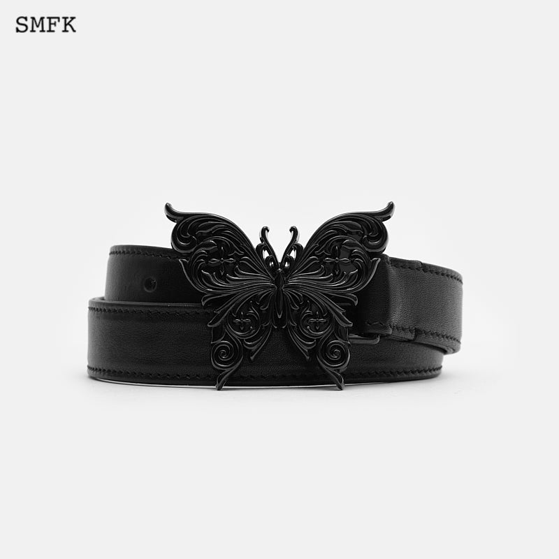 Compass butterfly vintage belt Black - SMFK Official