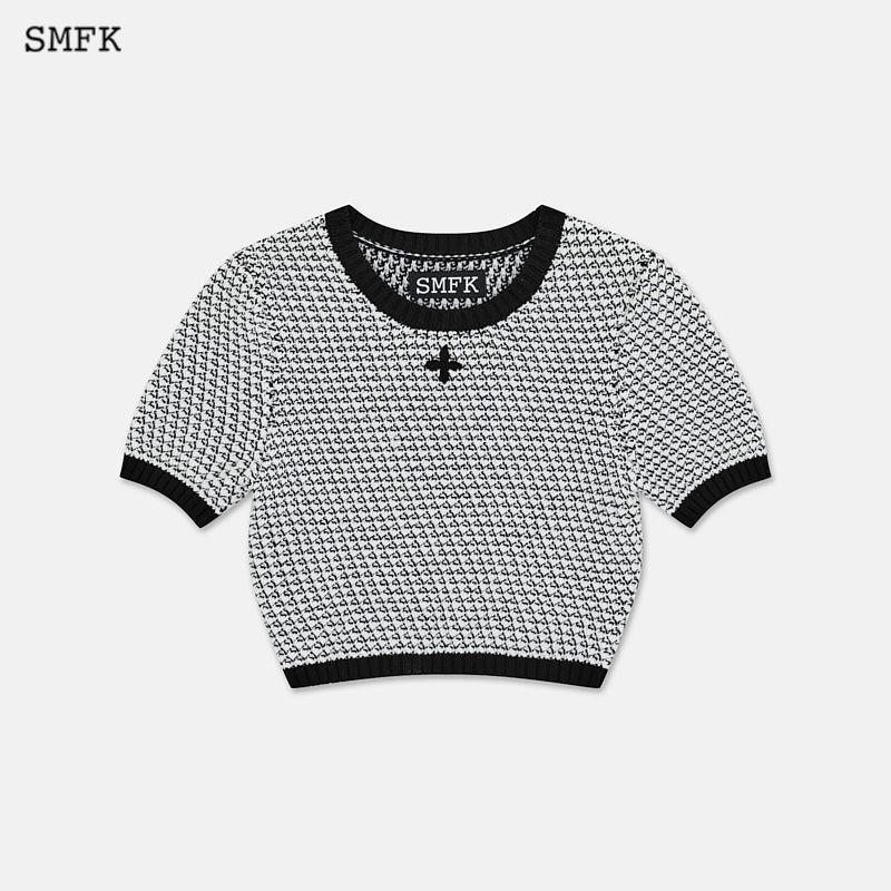 Compass Camouflage Chainmail Knit Short Tee - SMFK Official
