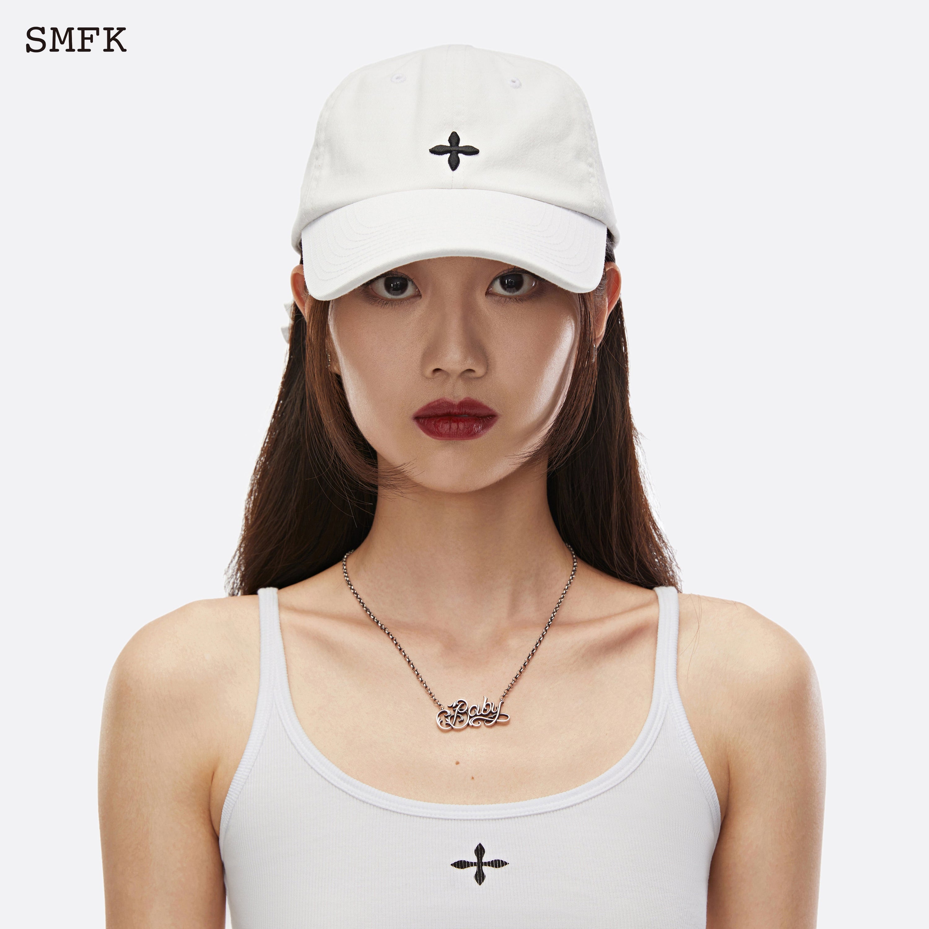 Compass Classic Baseball Cap White - SMFK Official