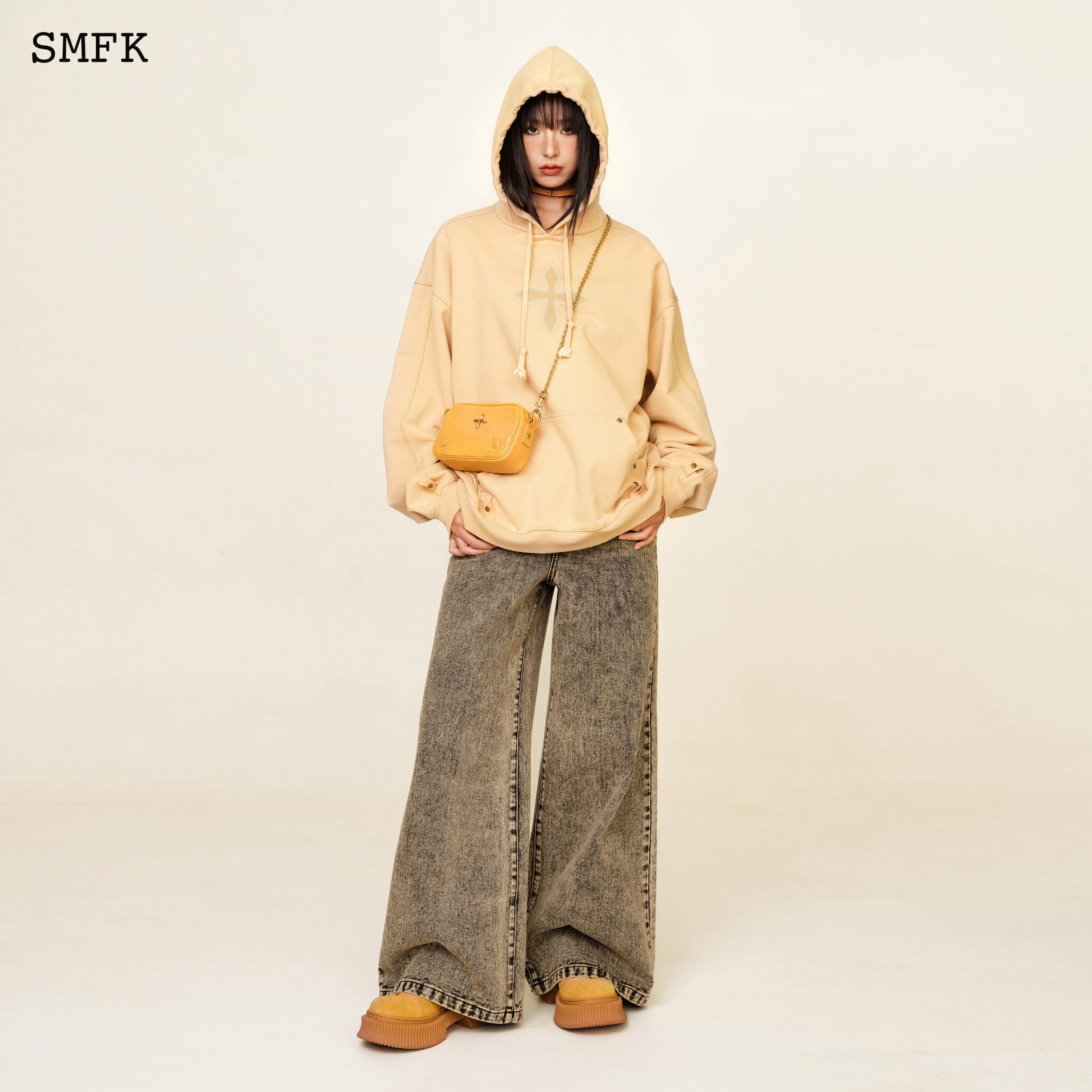 Compass Classic Cross Camping Hoodie In Wheat - SMFK Official