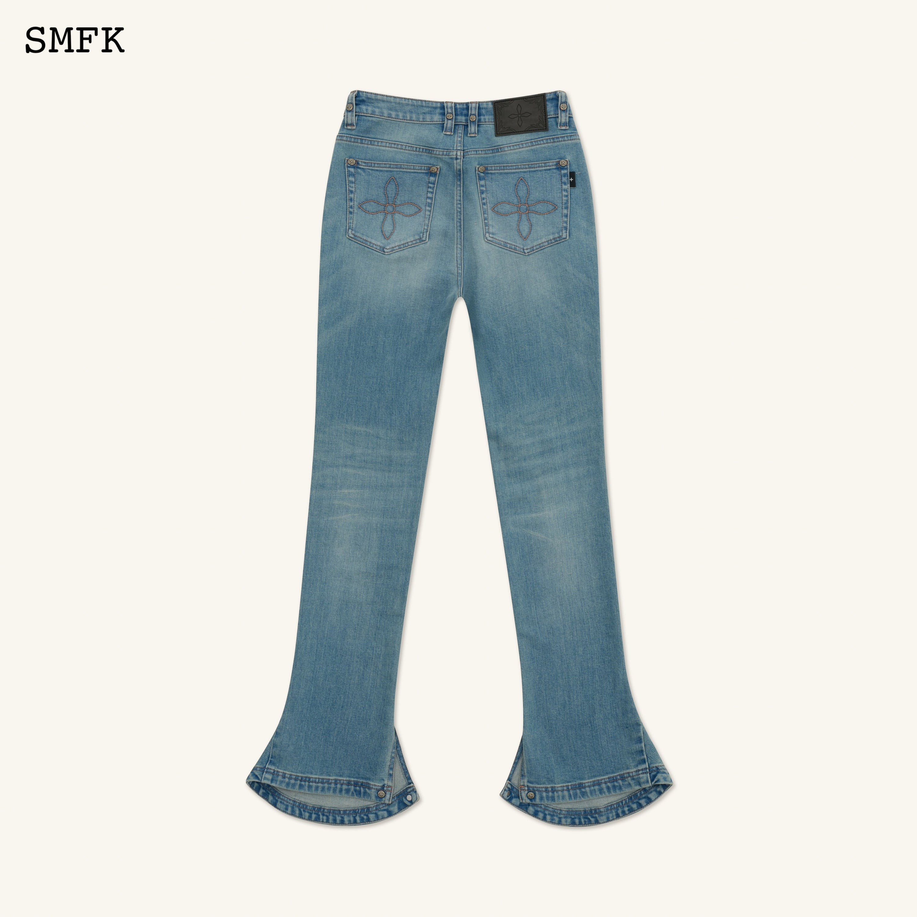 Compass Classic Horseshoe Flared Jeans Blue - SMFK Official