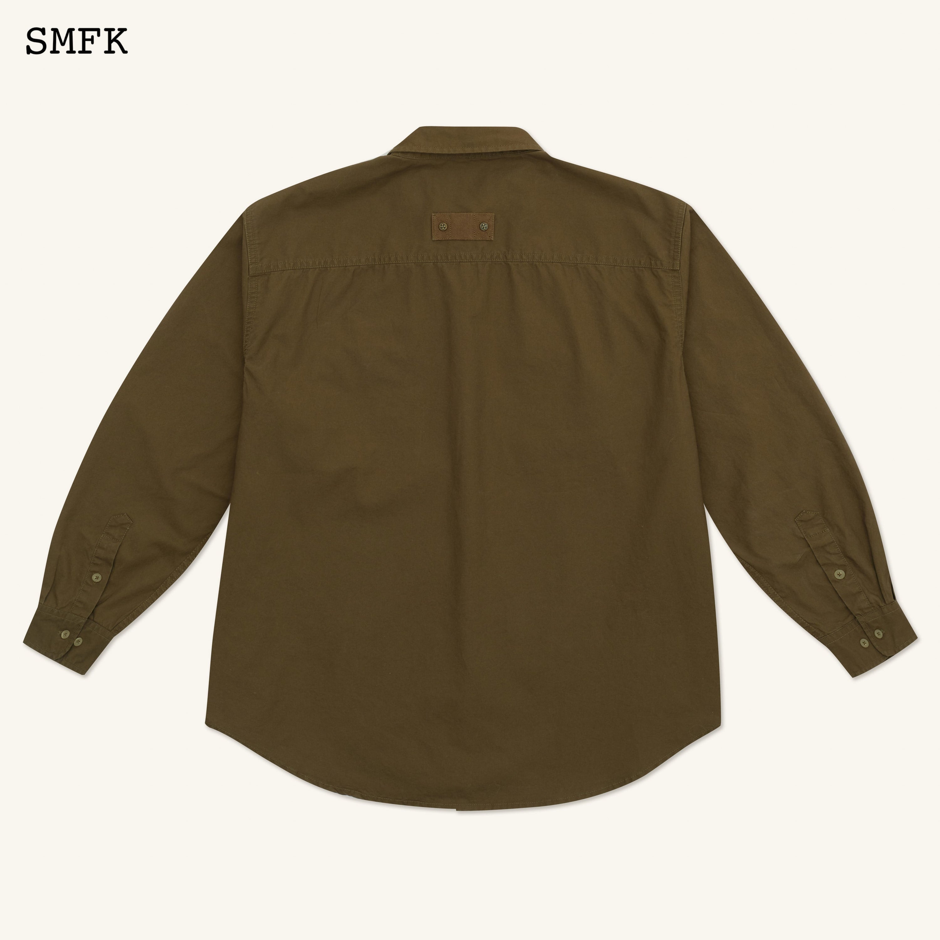 Compass Classic Loose Workwear Shirt Army Green - SMFK Official