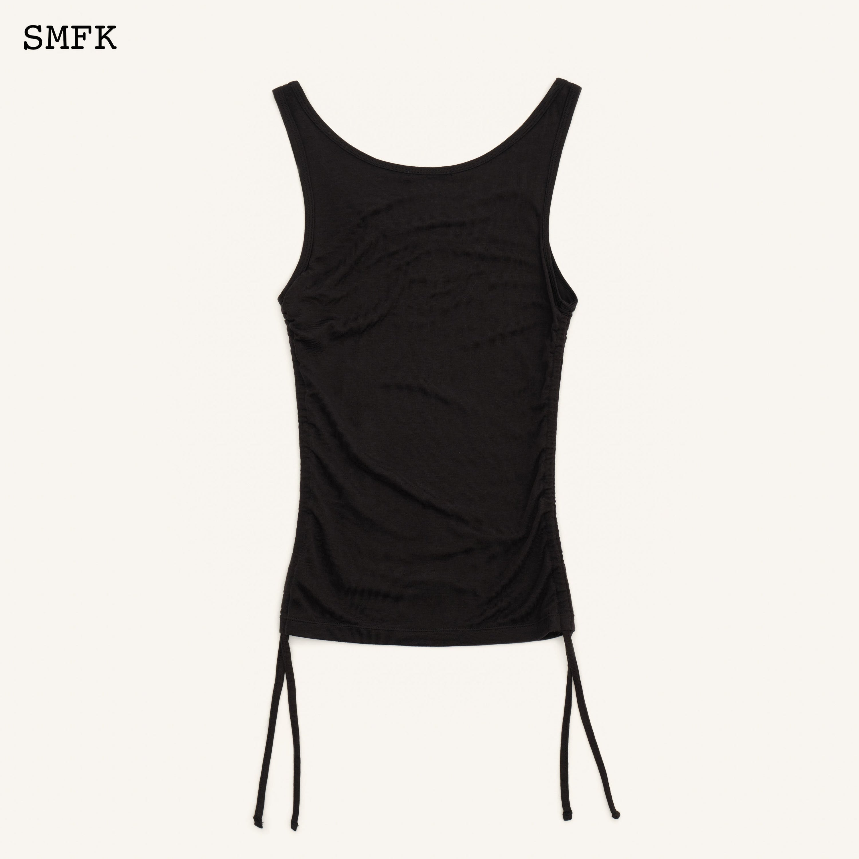 Compass Classic Shutter Sporty Vest In Black - SMFK Official