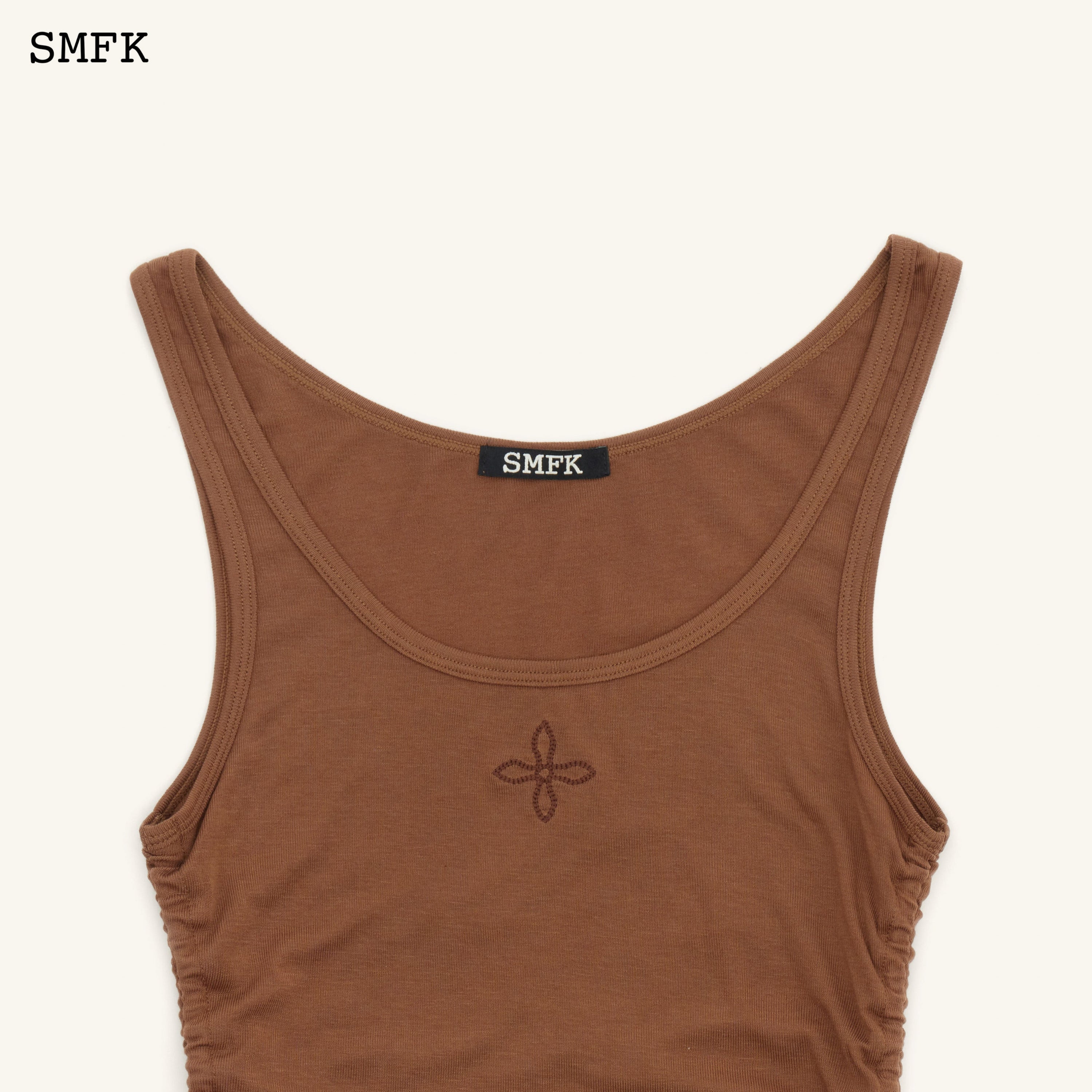 Compass Classic Shutter Sporty Vest In Brown - SMFK Official