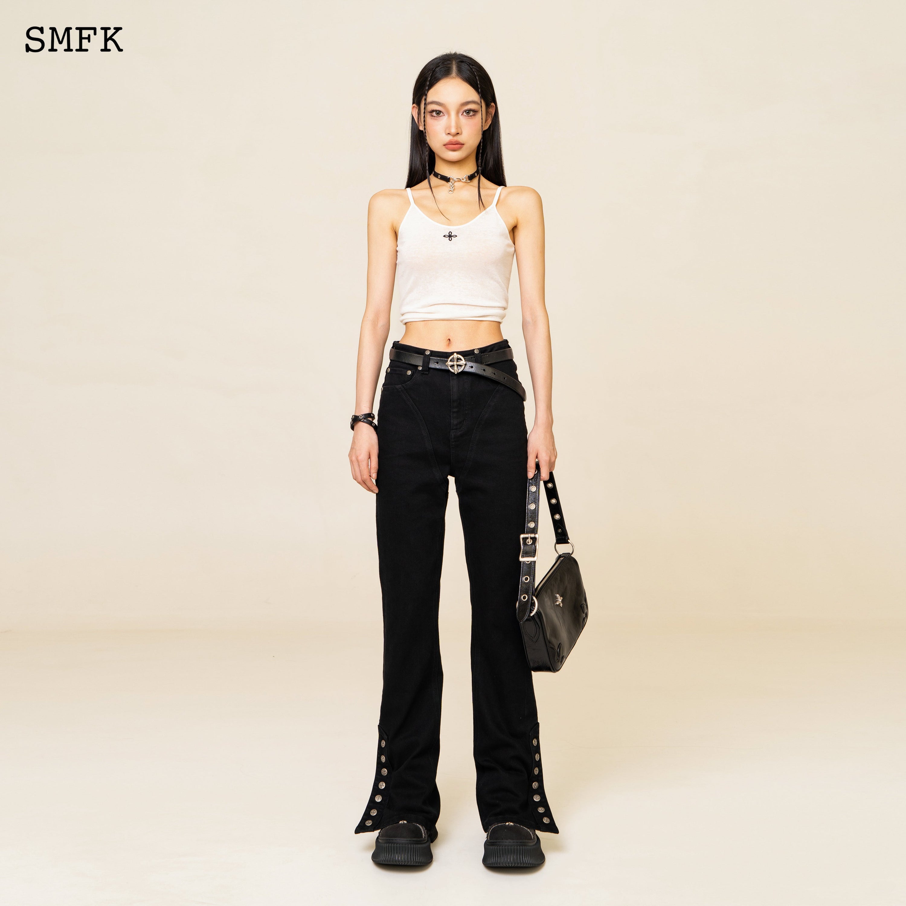 Compass Classic Woolen Knitted Tube Top In White - SMFK Official