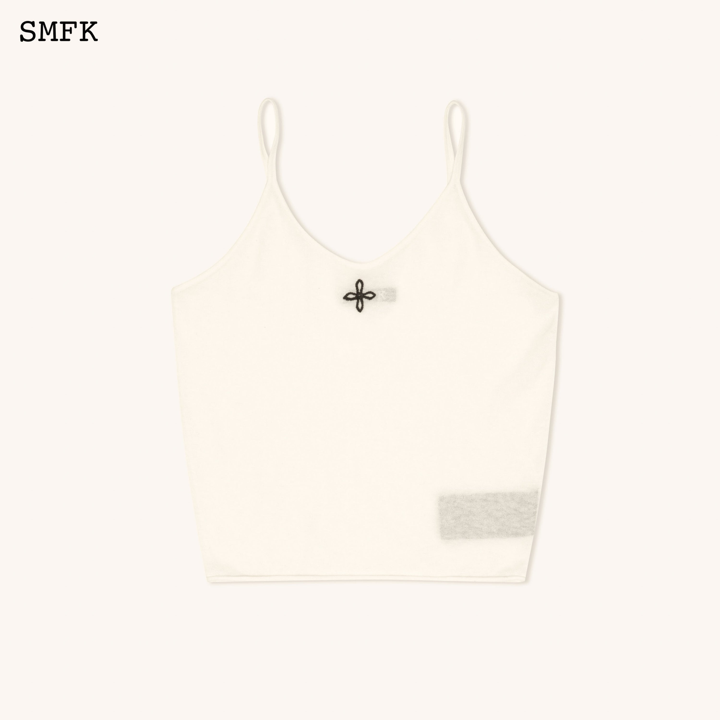 Compass Classic Woolen Knitted Tube Top In White - SMFK Official