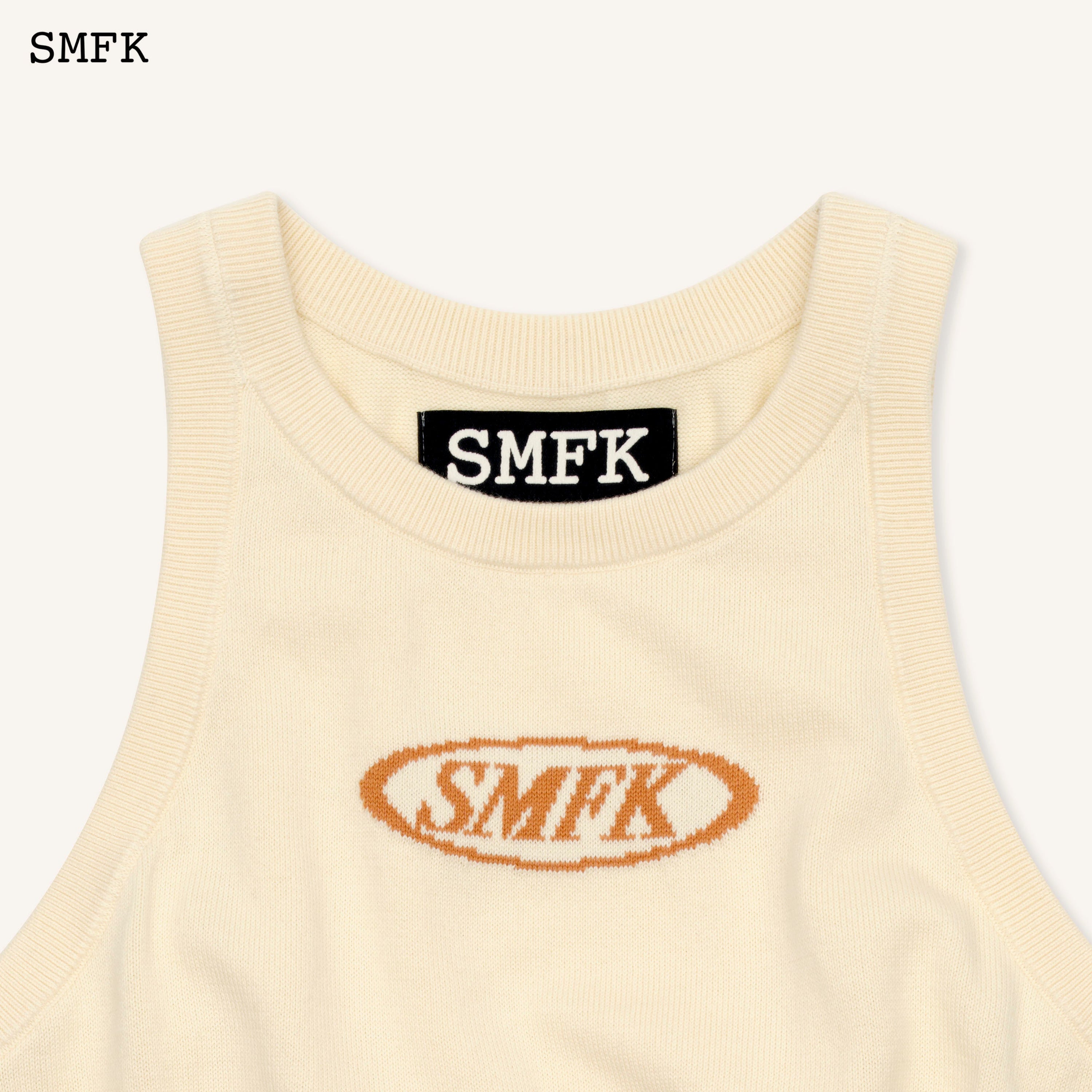 Compass Cream Vintage Vacation Knitted Vest - SMFK Official