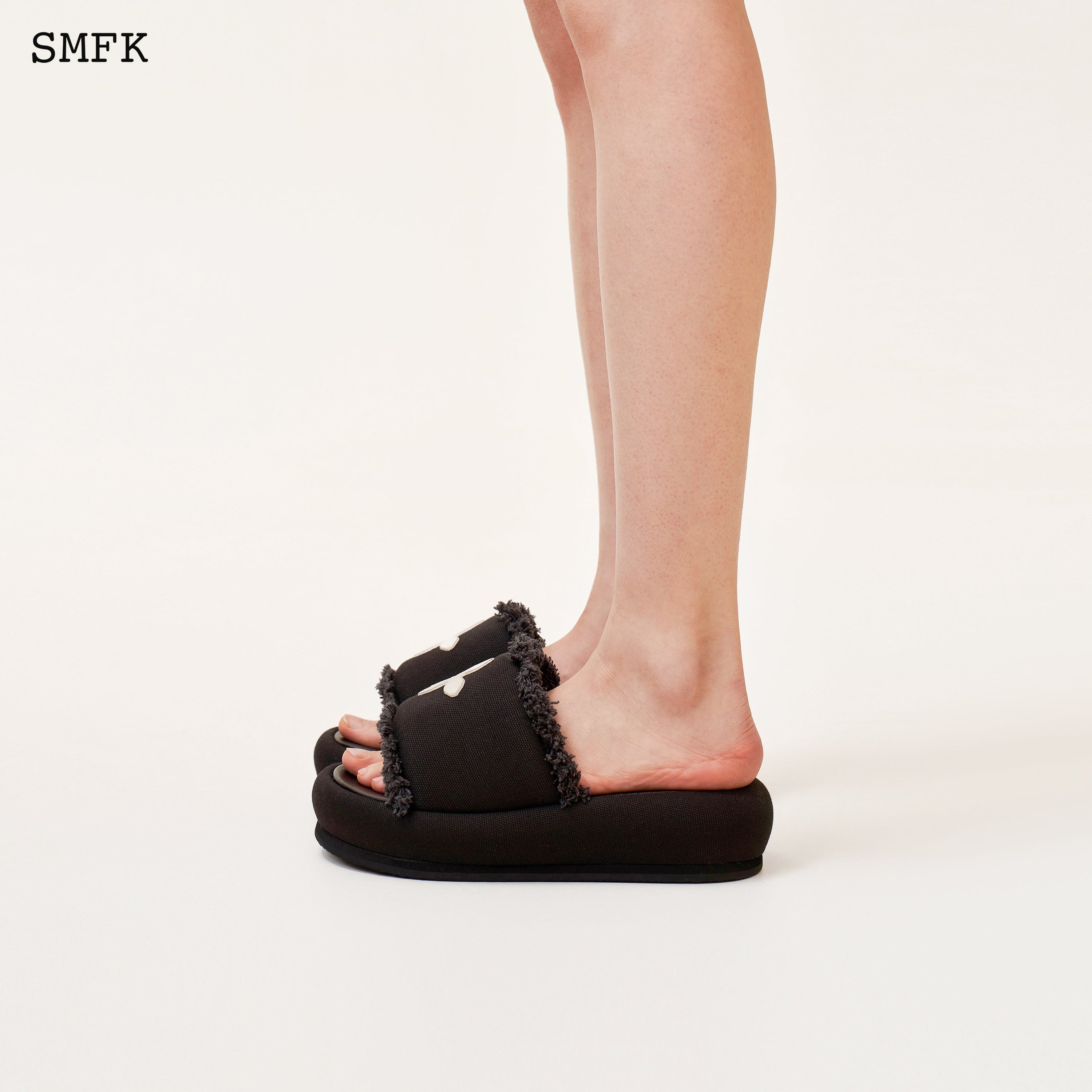 Compass Cross Classic Black Canvas Slipper - SMFK Official