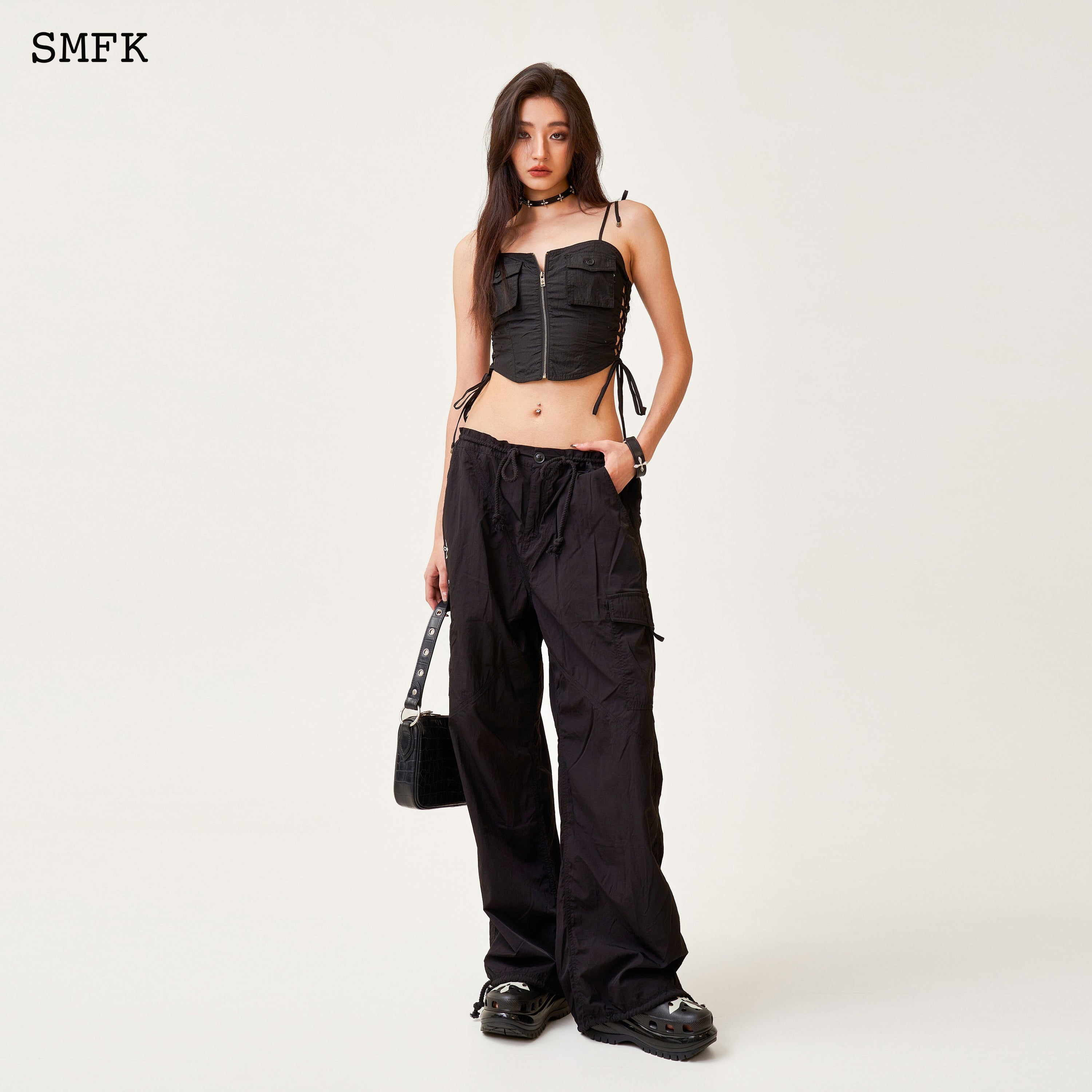 Compass Cross Classic Paratrooper Pants In Black - SMFK Official
