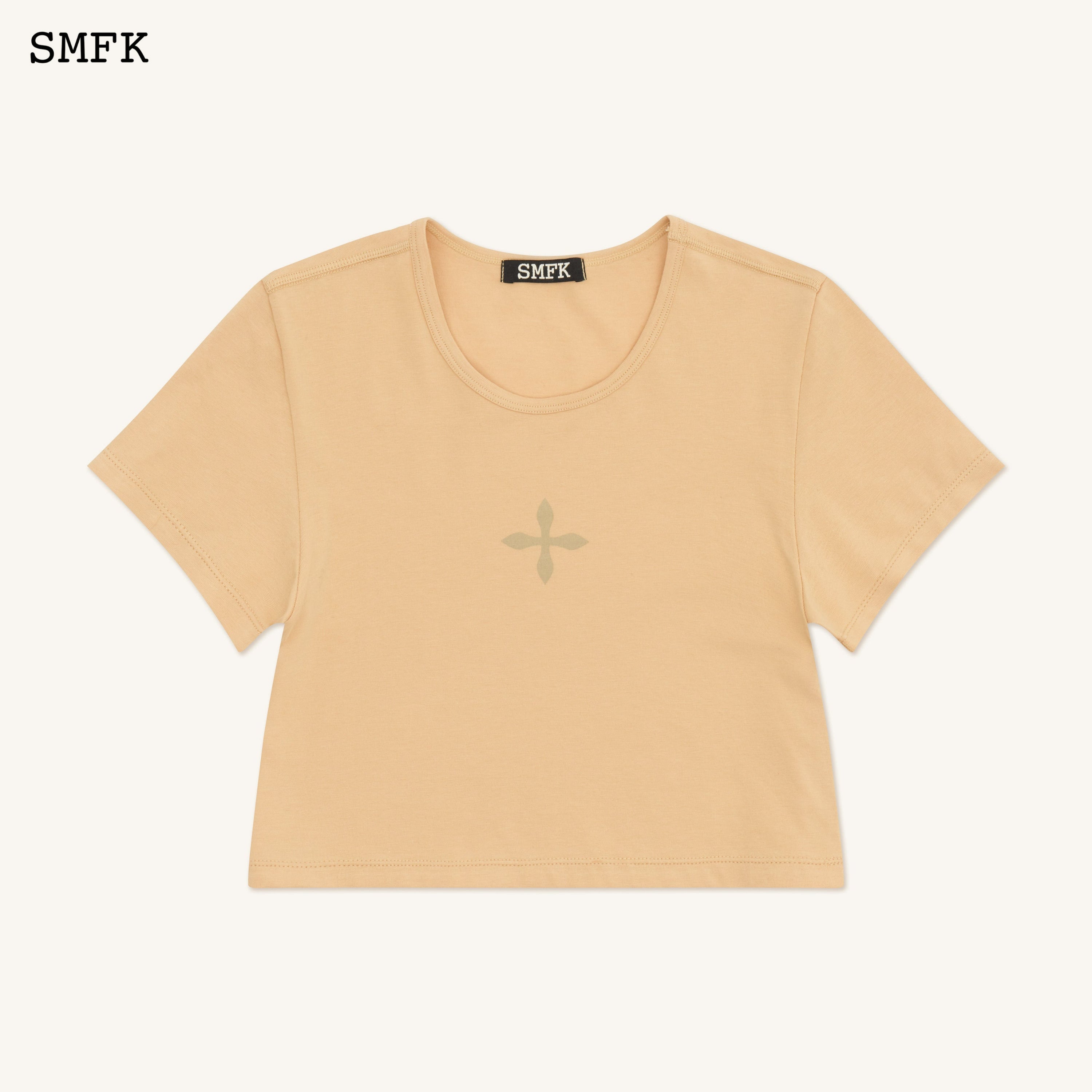 Compass Cross Classic Sporty Tights Tee In Sand - SMFK Official