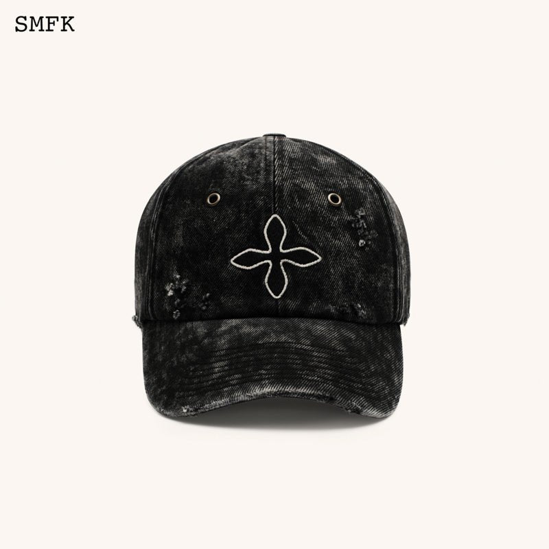 Compass Cross Denim Baseball Cap – SMFK Official