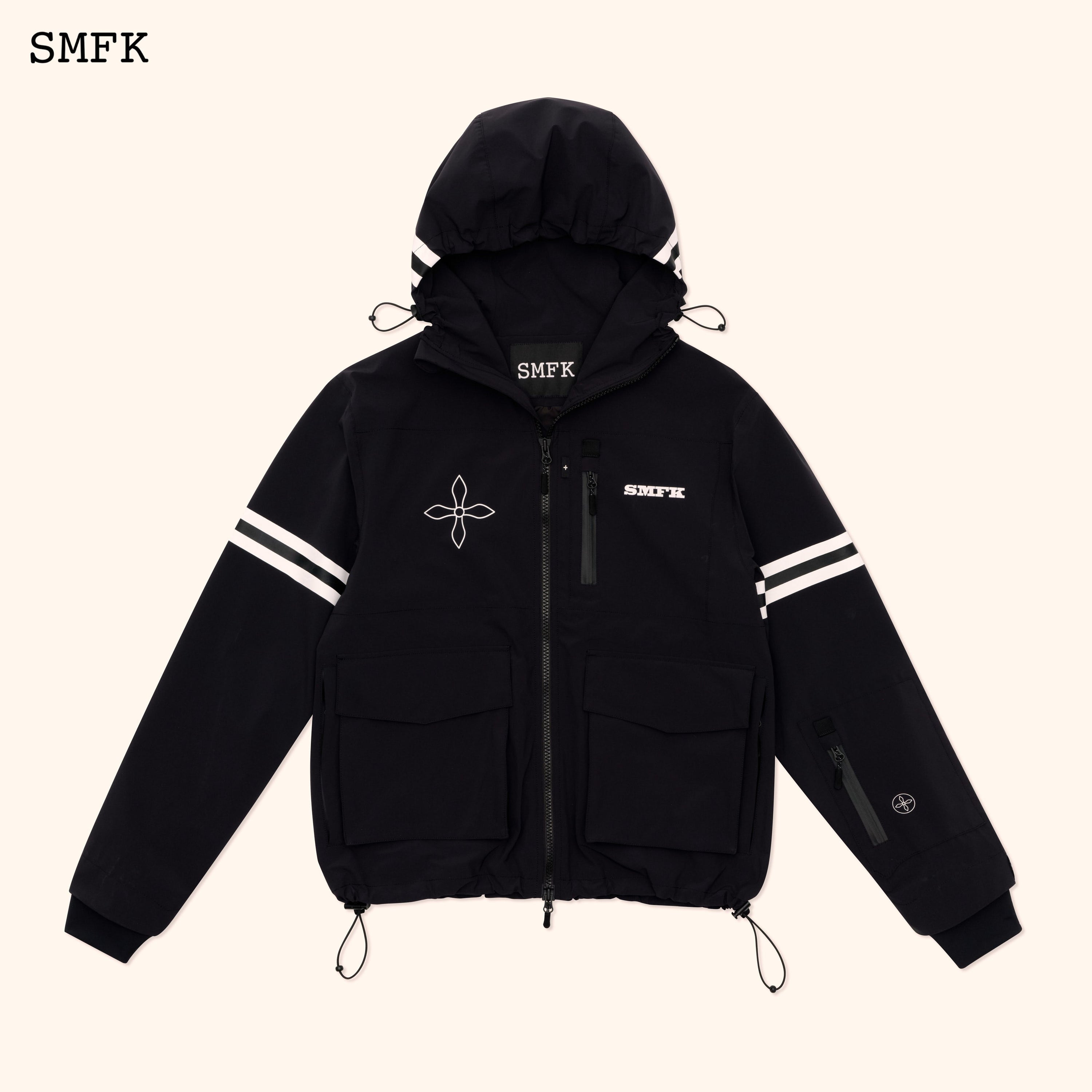 Compass Cross DNA Ski Snow Jacket In Black - SMFK Official