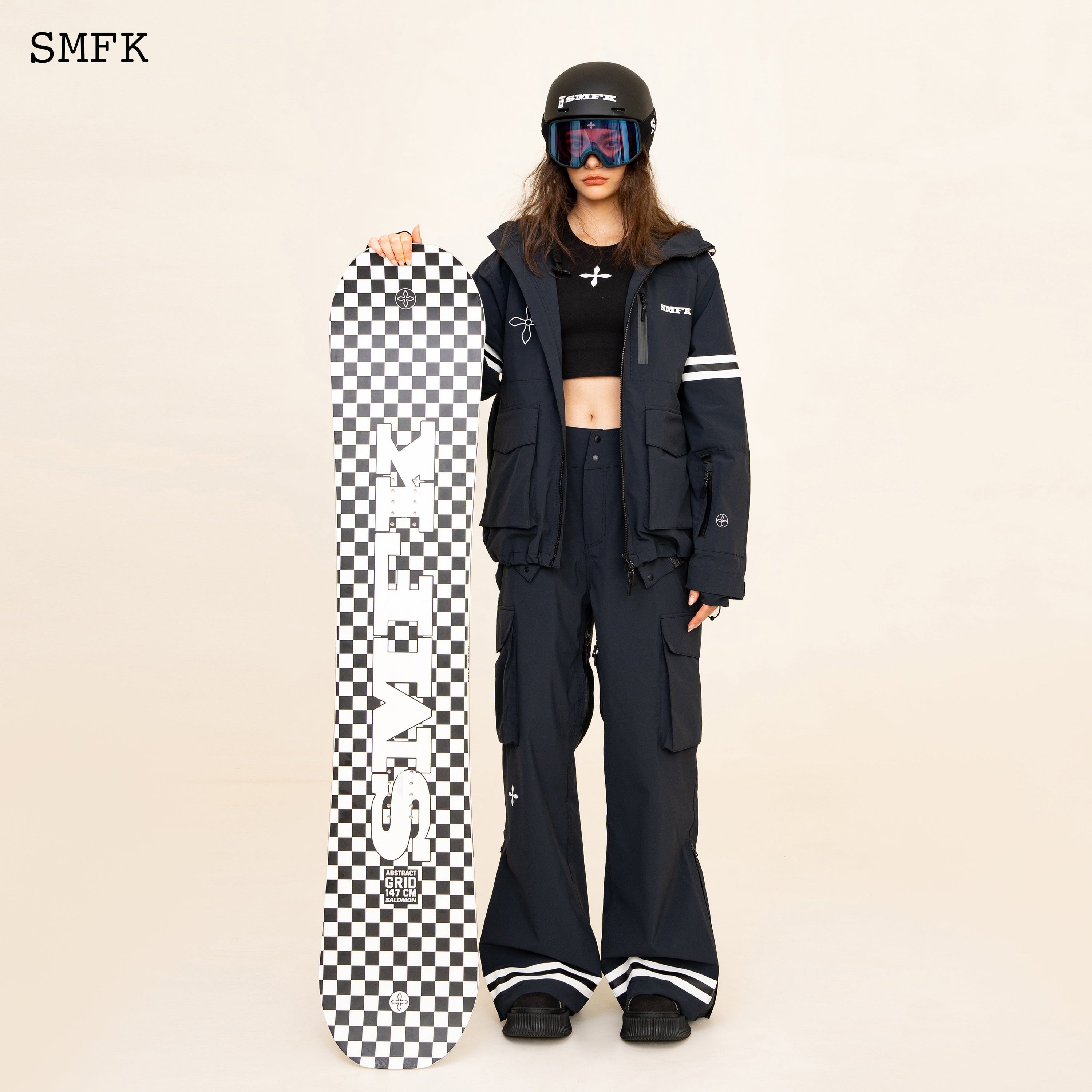 Compass Cross DNA Ski Snow Jacket In Black - SMFK Official