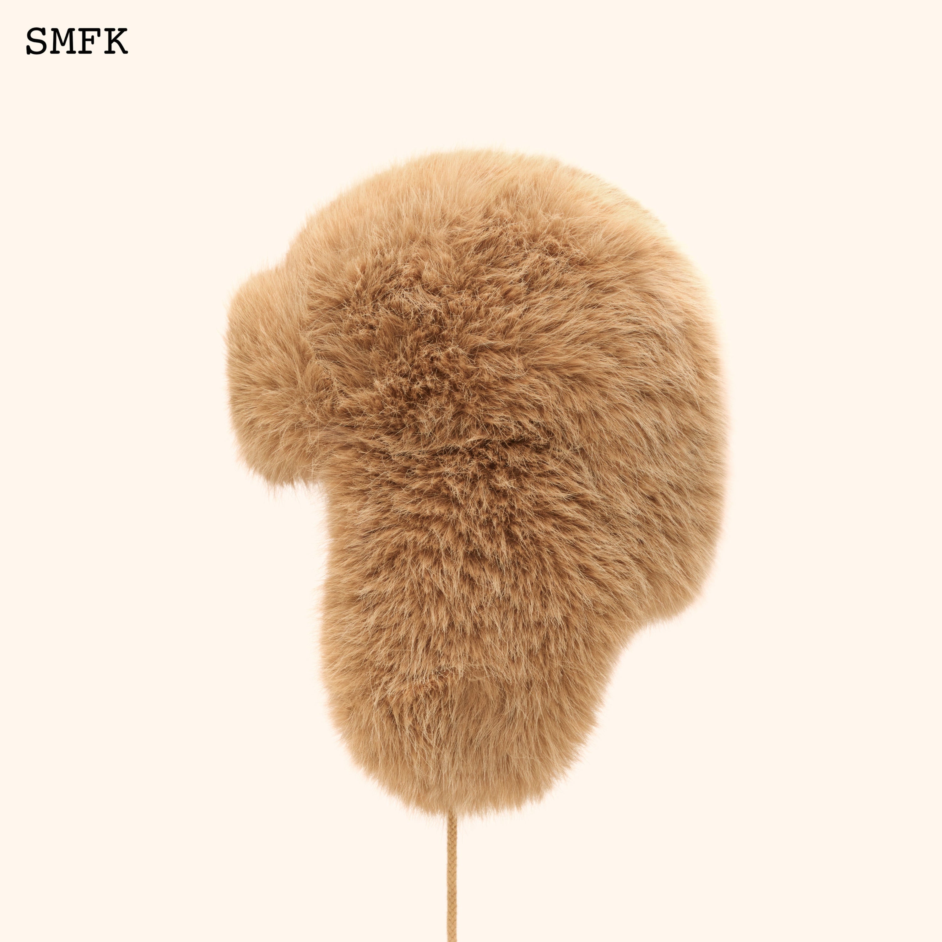 Compass Cross Winter Fur Hat In Wheat - SMFK Official