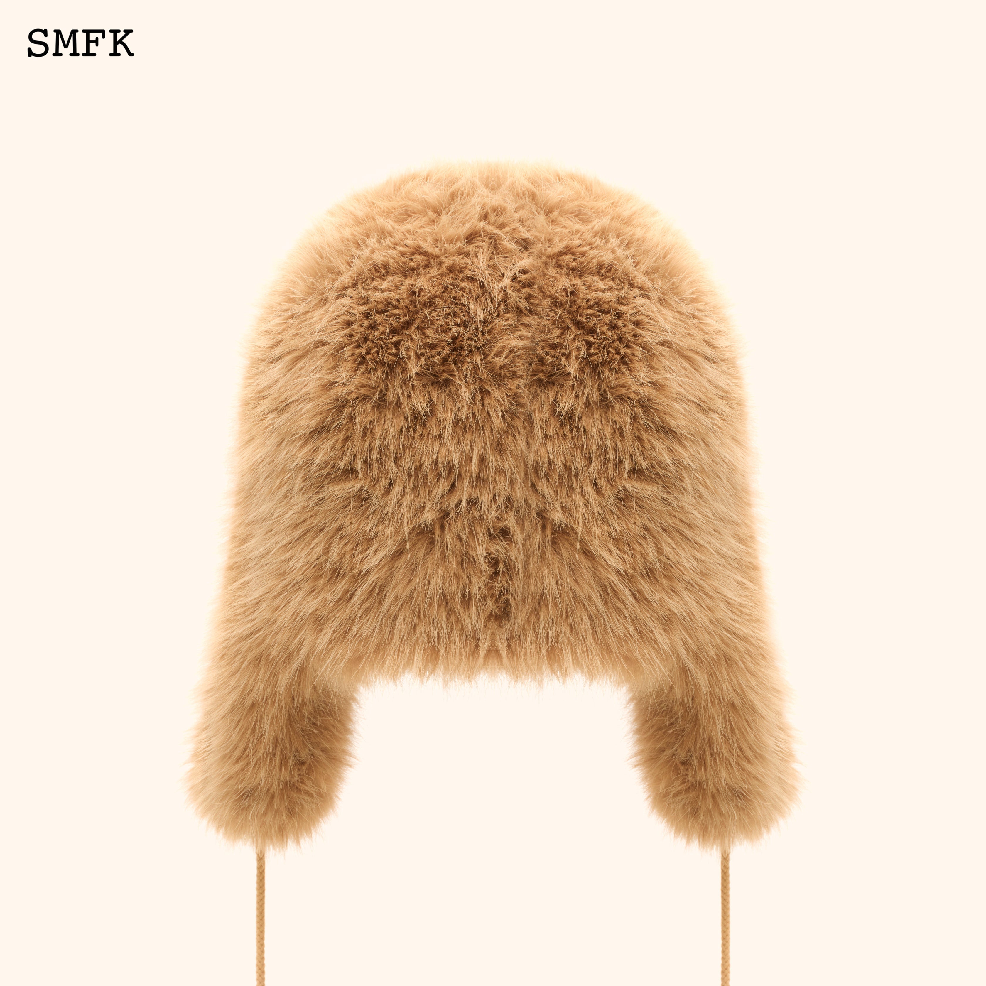 Compass Cross Winter Faux Fur Hat In Wheat – SMFK Official