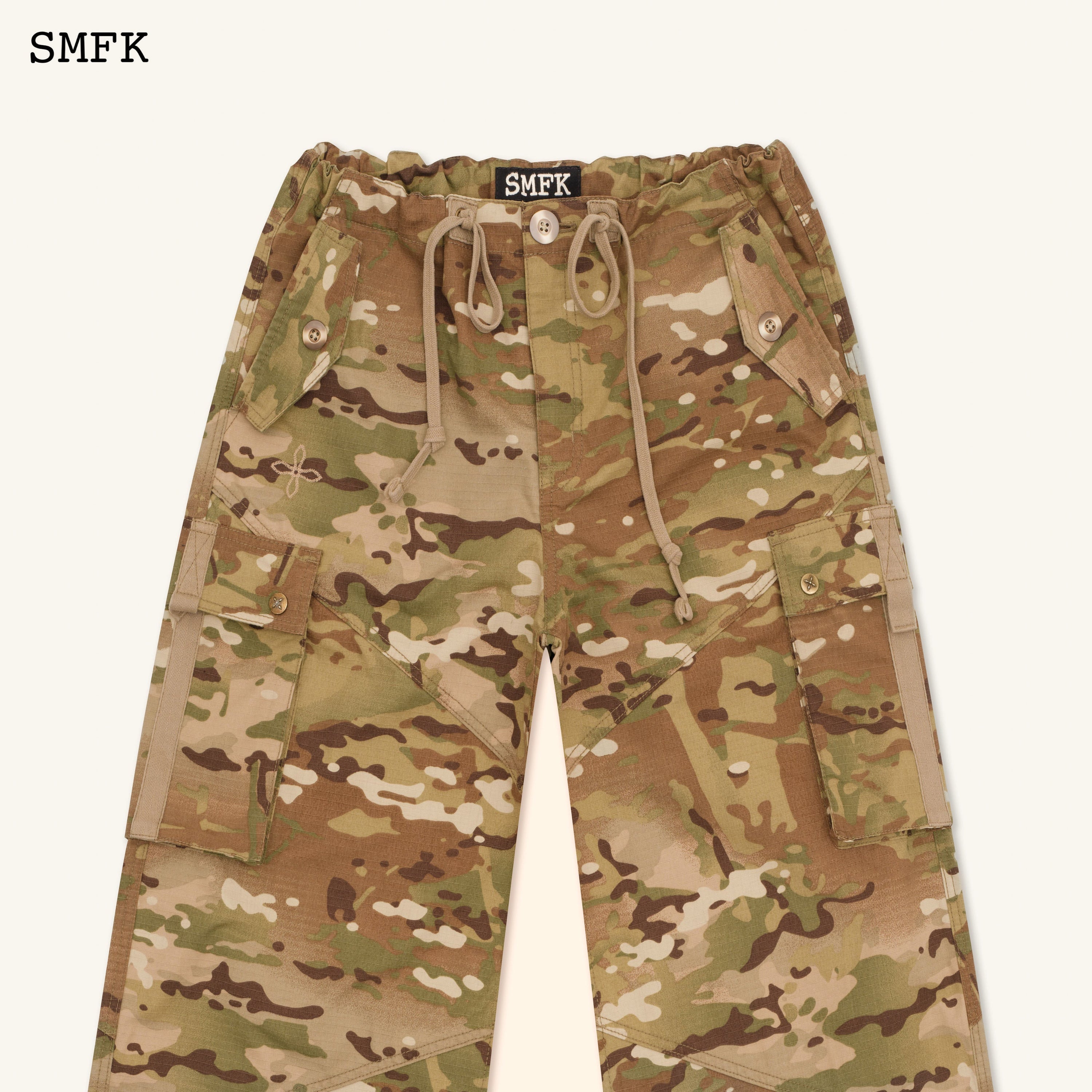 Compass Forest Camouflage Retro Paratrooper Pants - SMFK Official