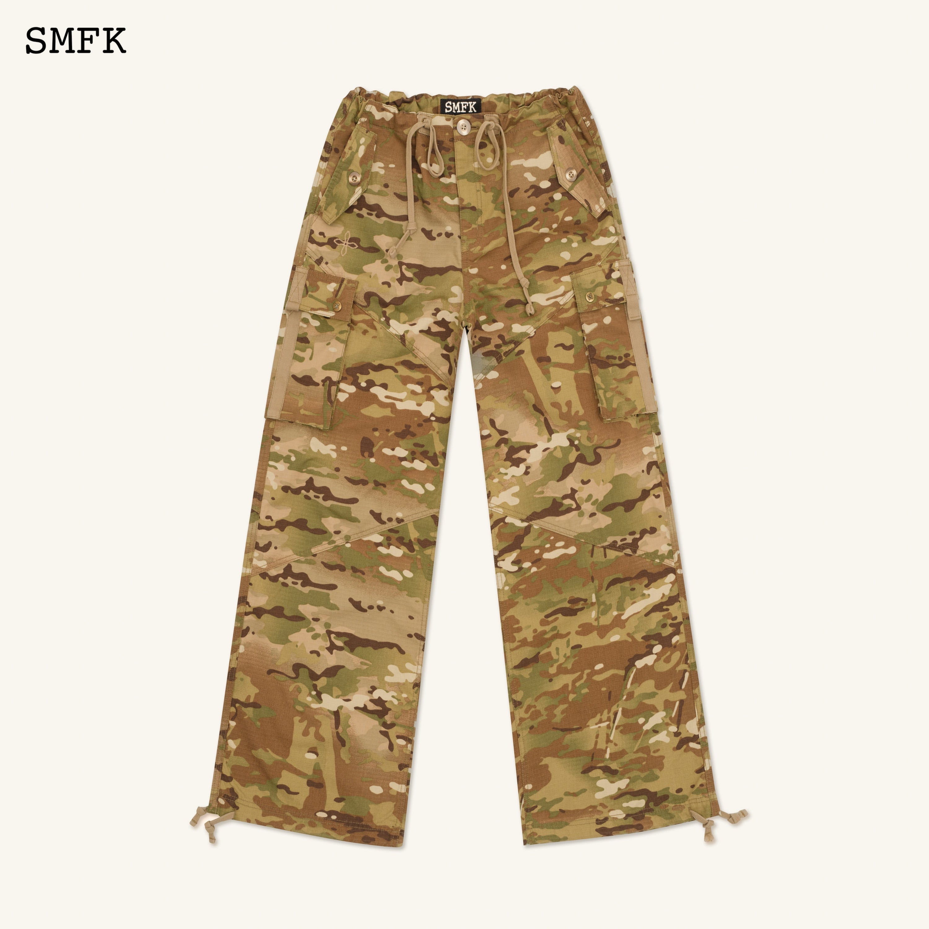 Compass Forest Camouflage Retro Paratrooper Pants - SMFK Official