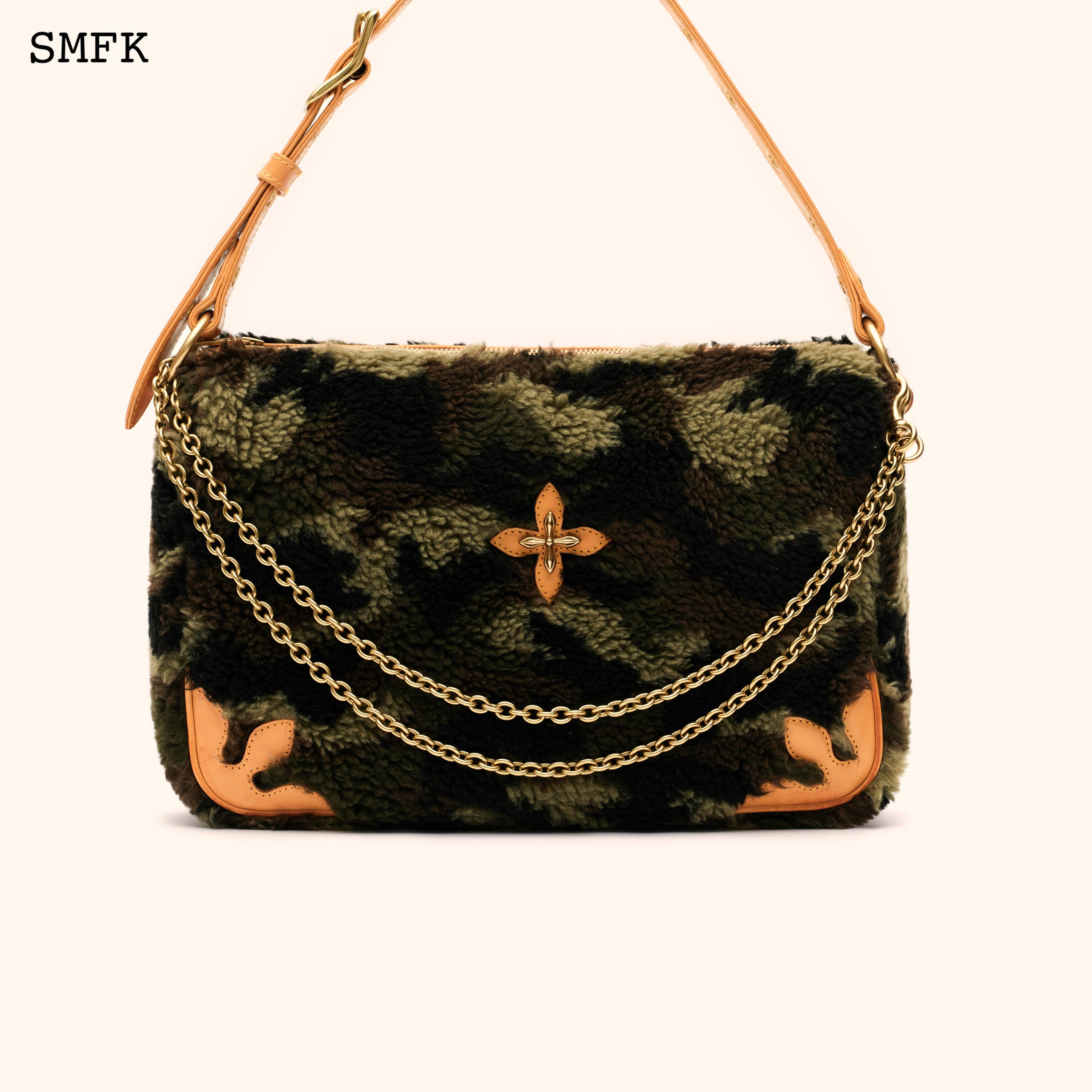 Compass Kitty Bag In Green Camouflage (Large) - SMFK Official