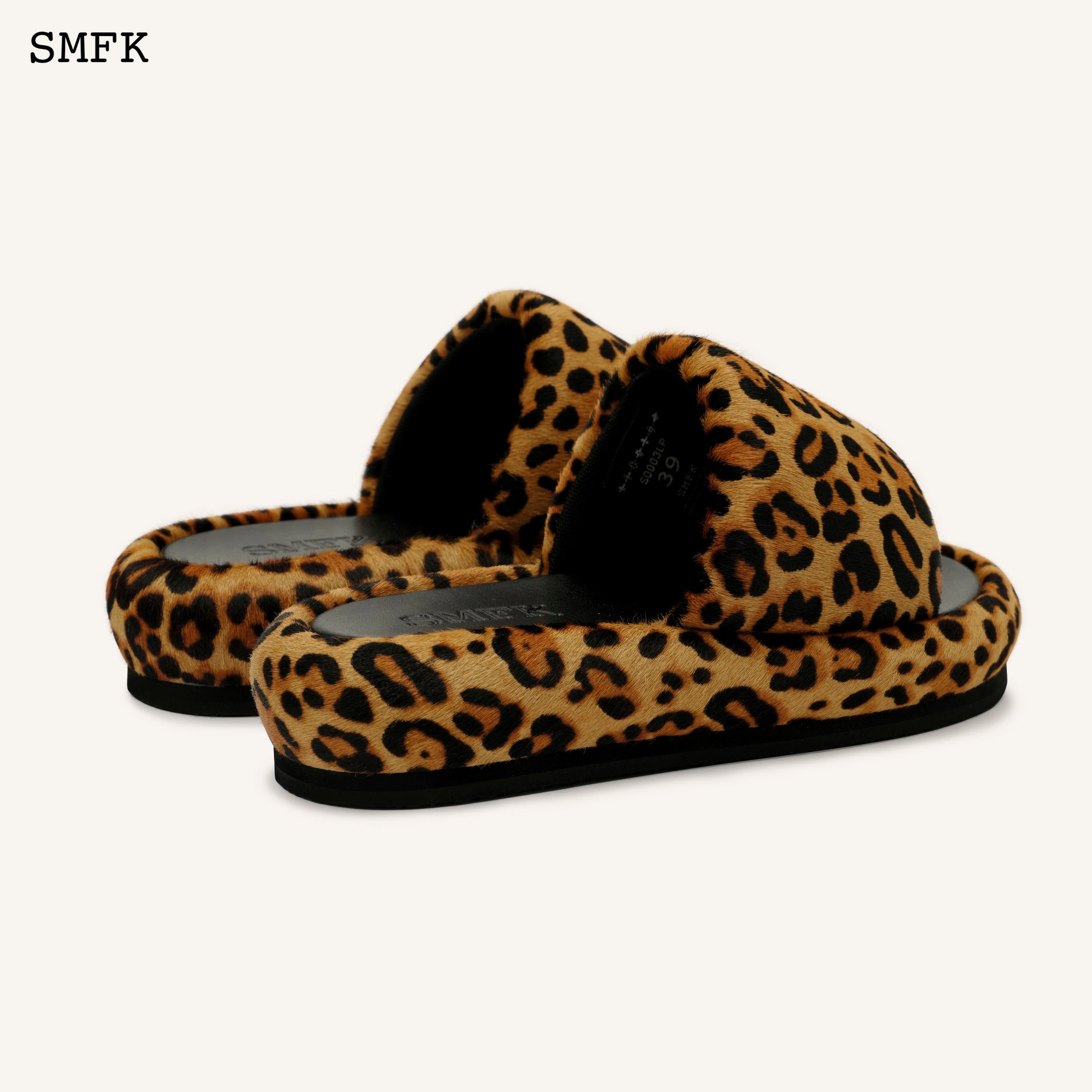 Compass Leopard Fur Classic Slipper - SMFK Official