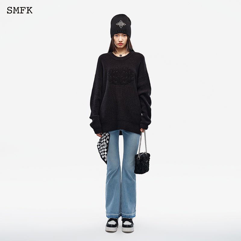 Compass Maze Knit Sweatshirt - SMFK Official