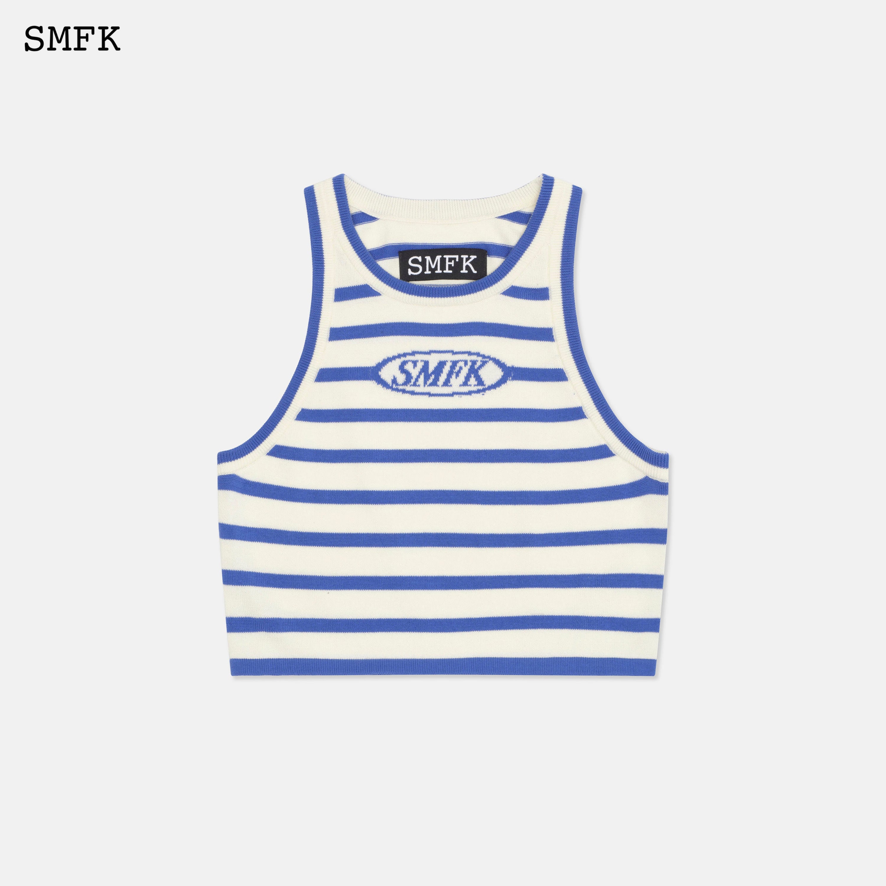 Compass Pima Cotton Blue Stripe Vest - SMFK Official